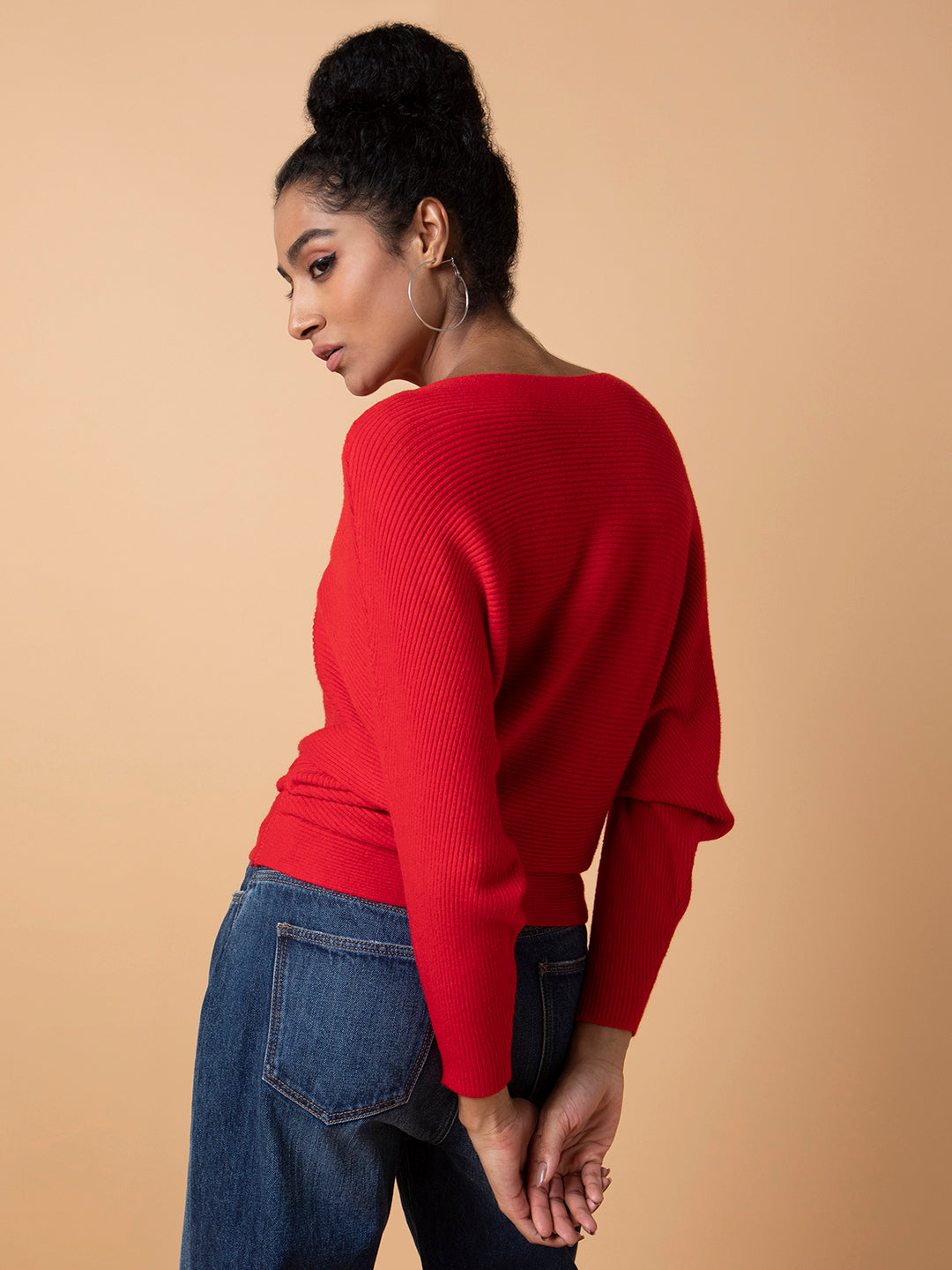 Women Solid Red Top