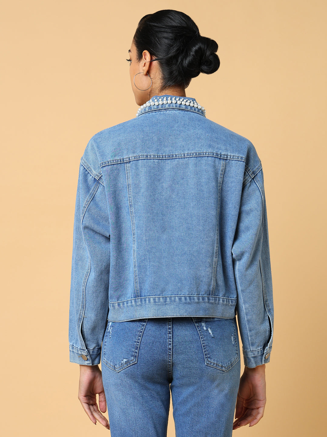 Women Blue Denim Jacket