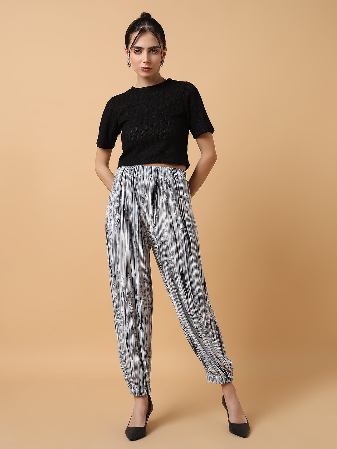 Women Solid Grey Trouser