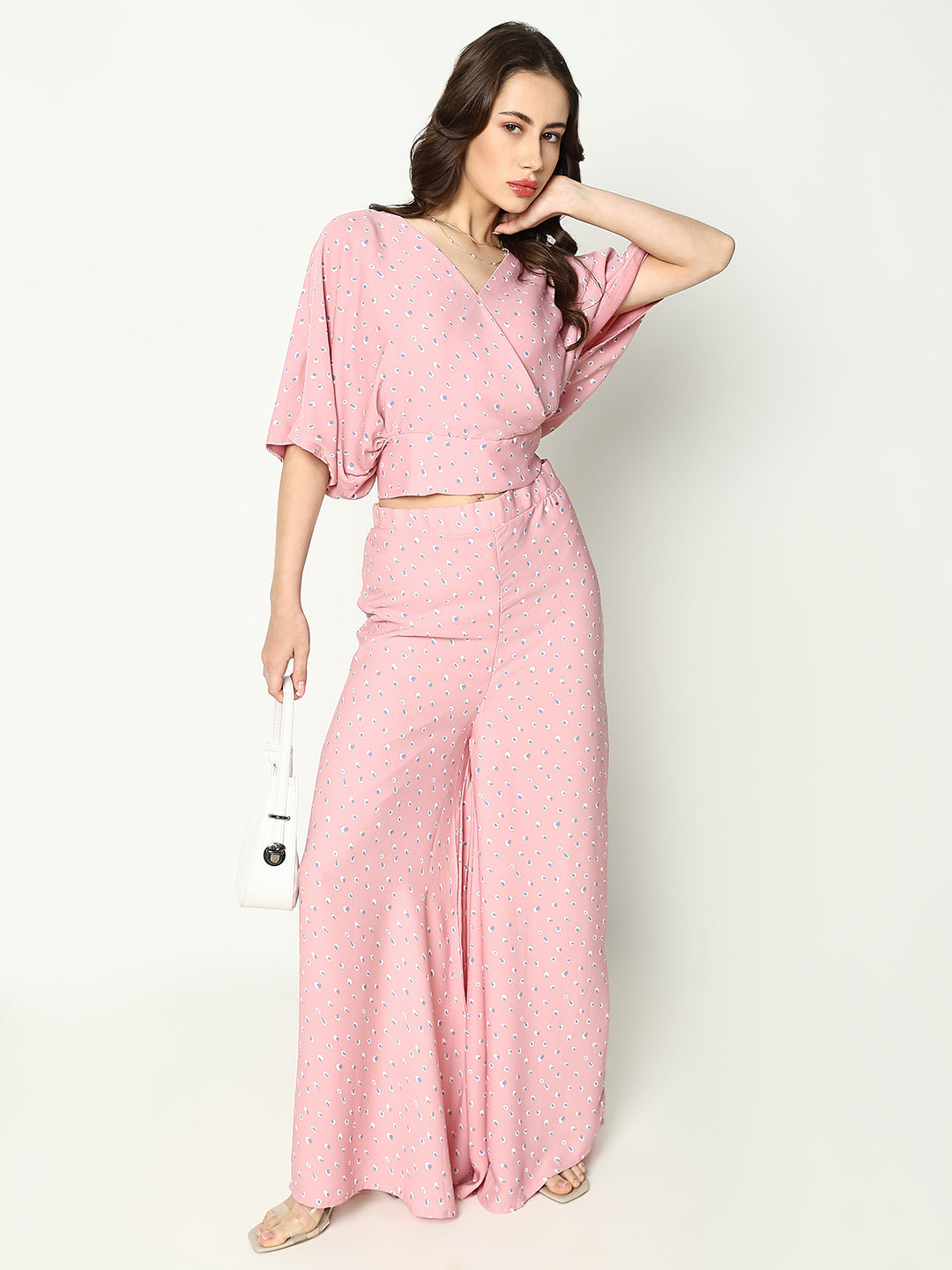 Women Pink Printed Co-Ords