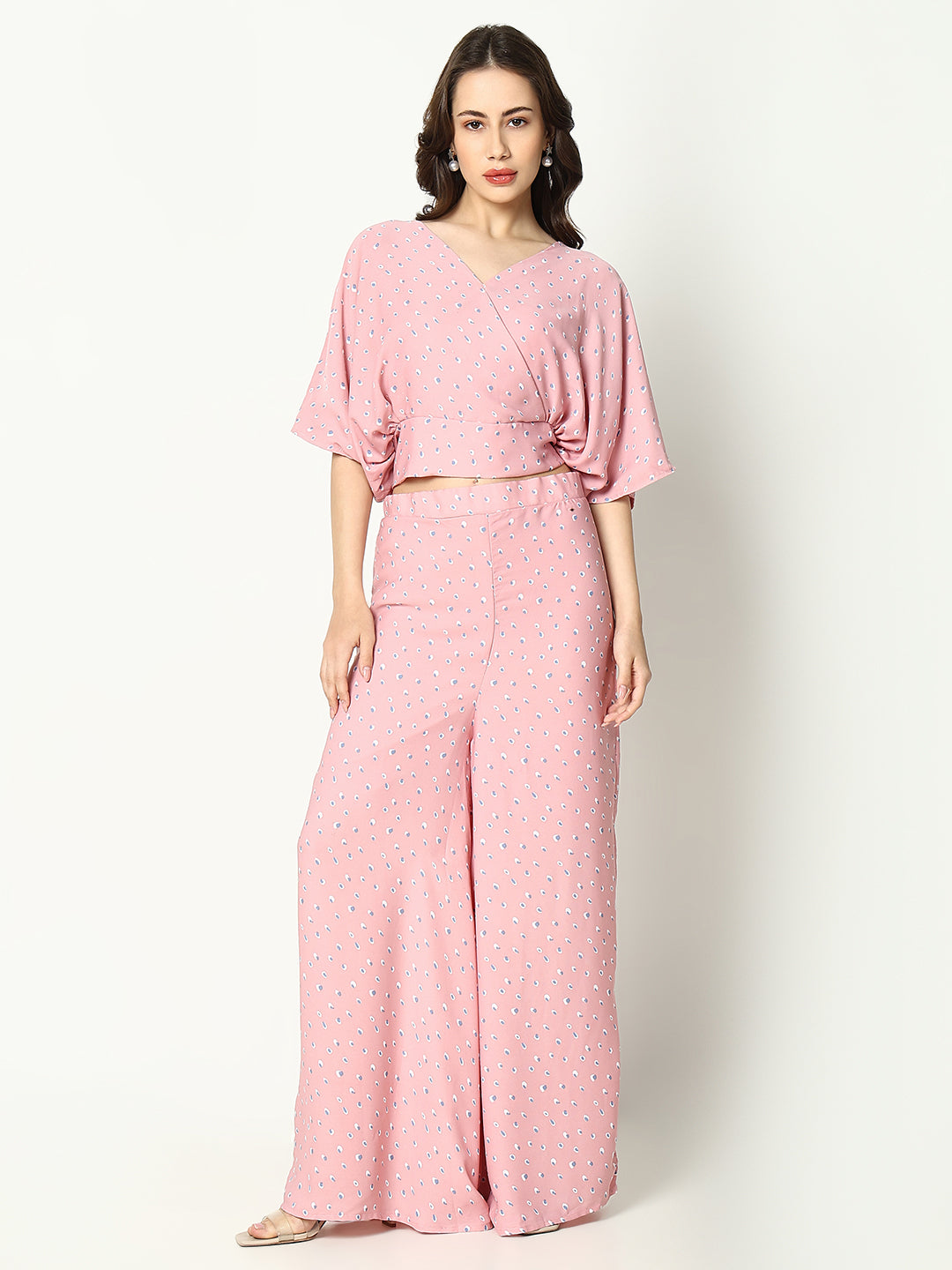 Women Pink Printed Co-Ords