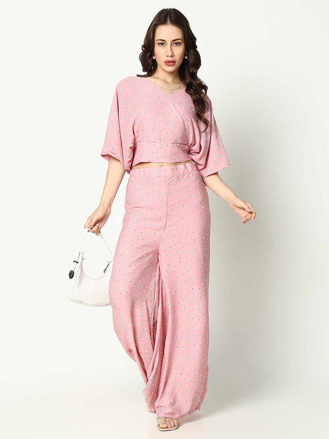 Women Pink Printed Co-Ords