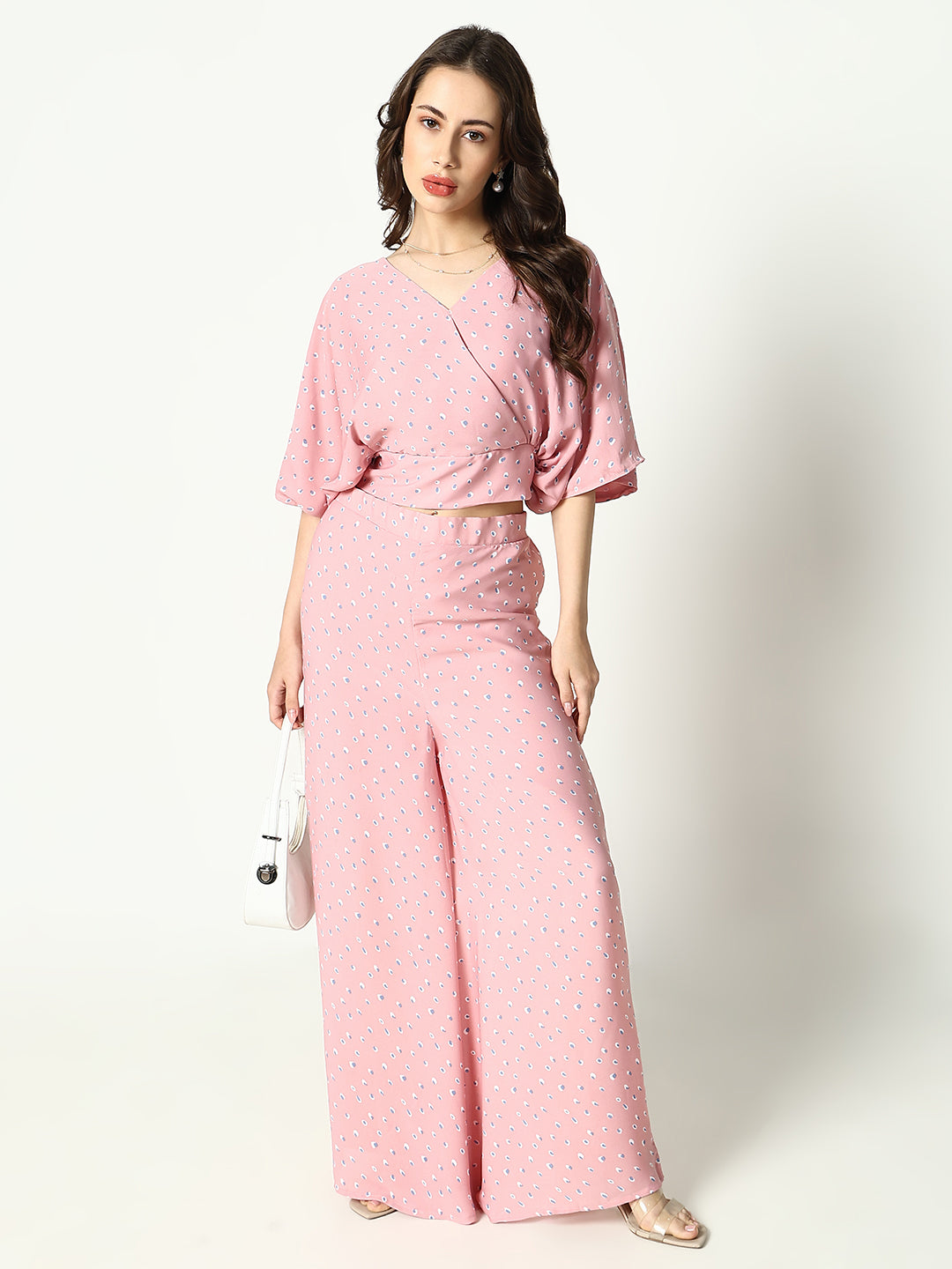 Women Pink Printed Co-Ords