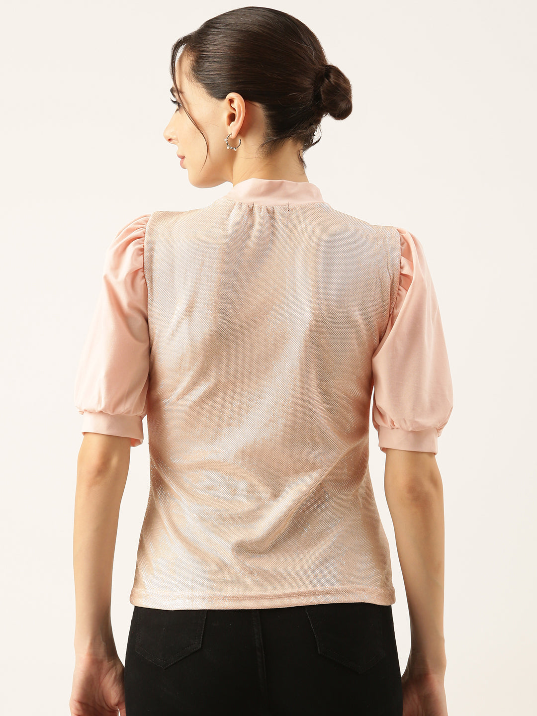 Women Shimmer Peach Top