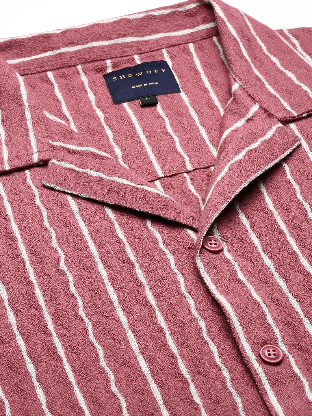 Men Solid Pink Relaxed Fit Shirt