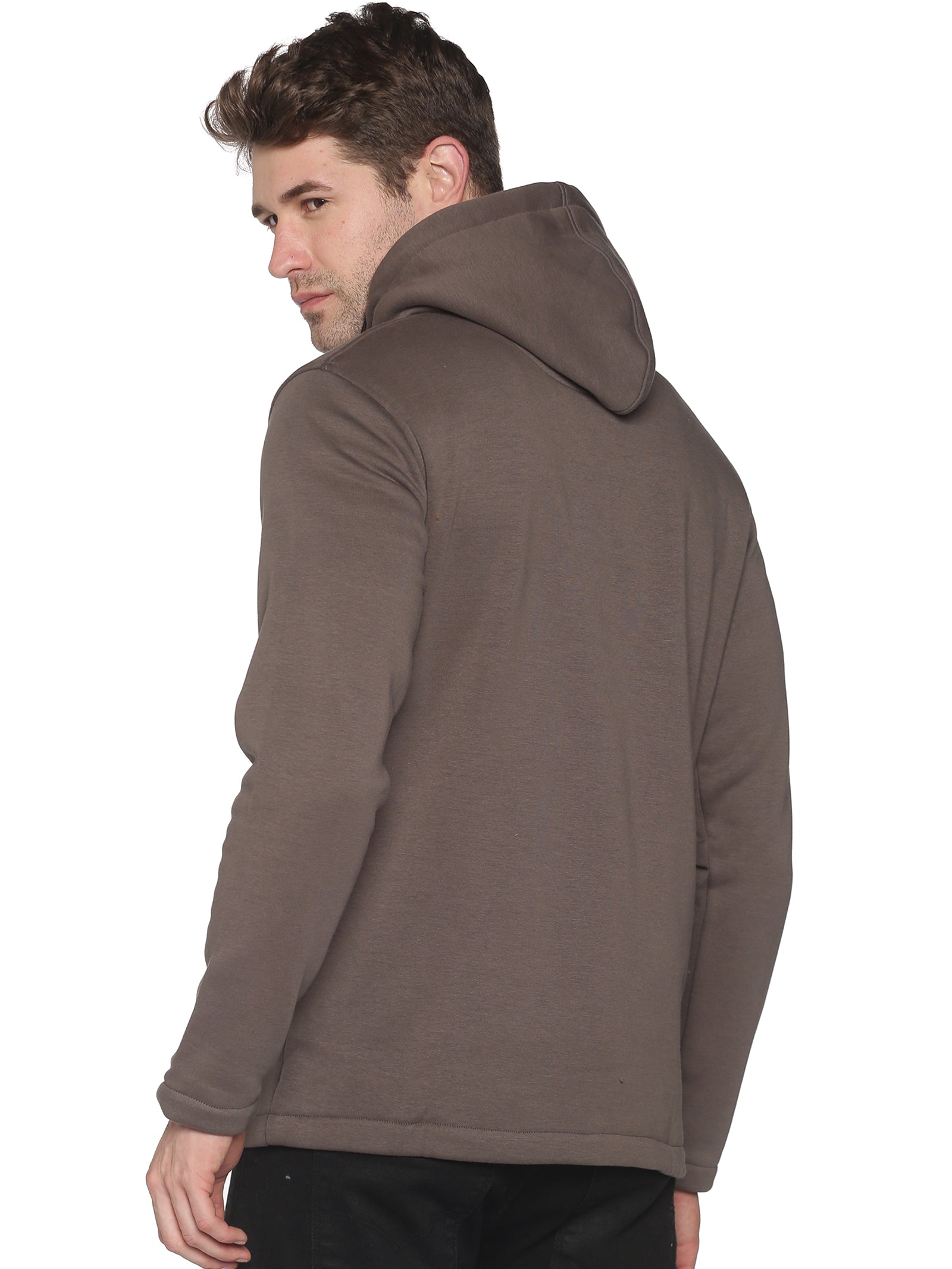 Men Solid Grey Sweatshirt