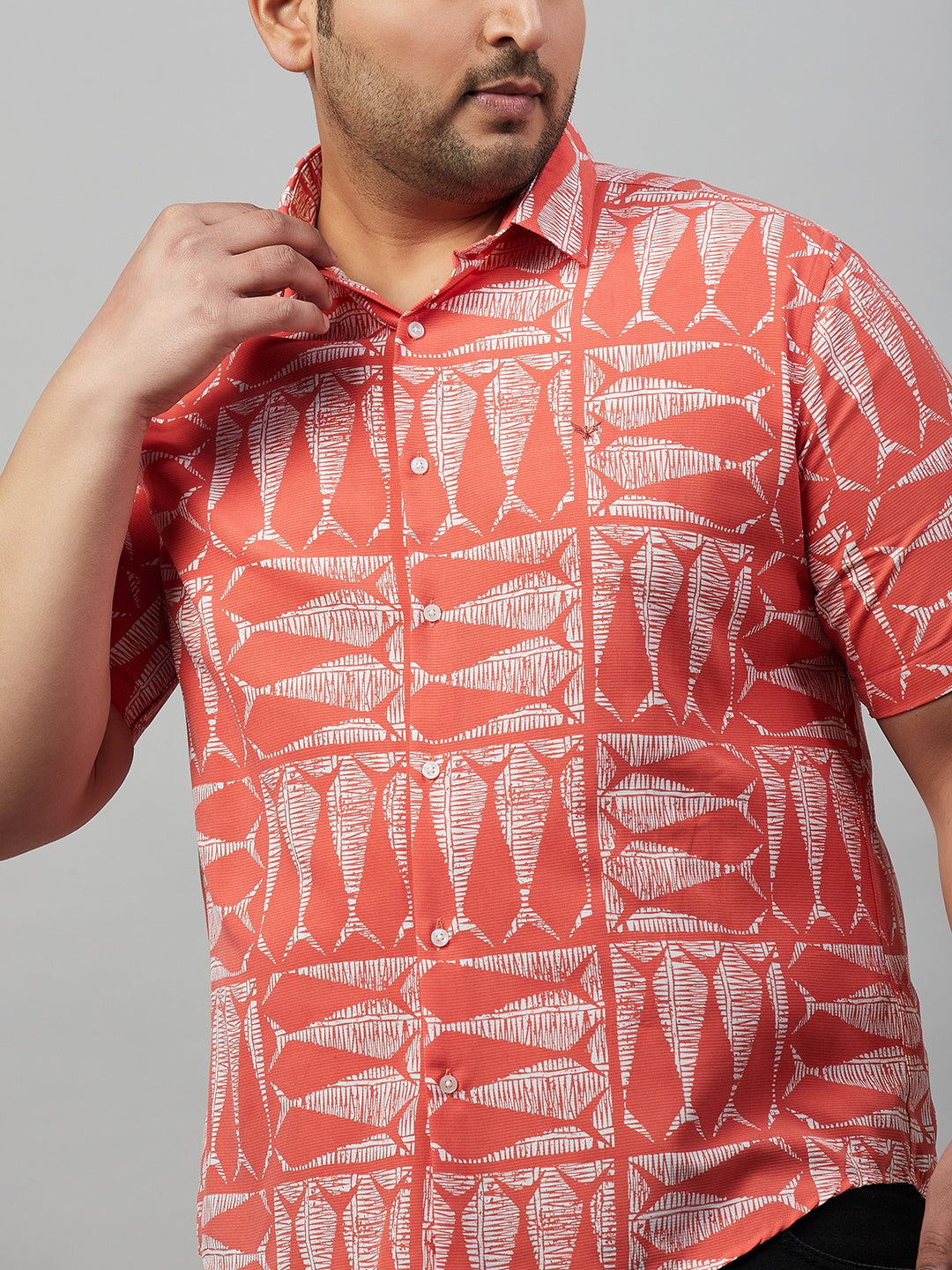 Men Printed Coral Premium Shirt