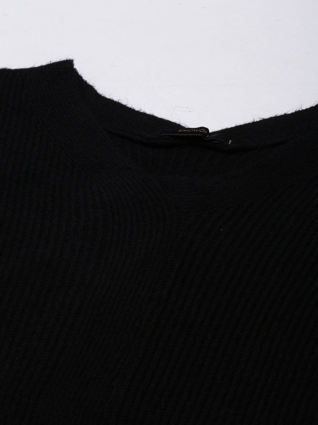 Women Black Solid Regular Top