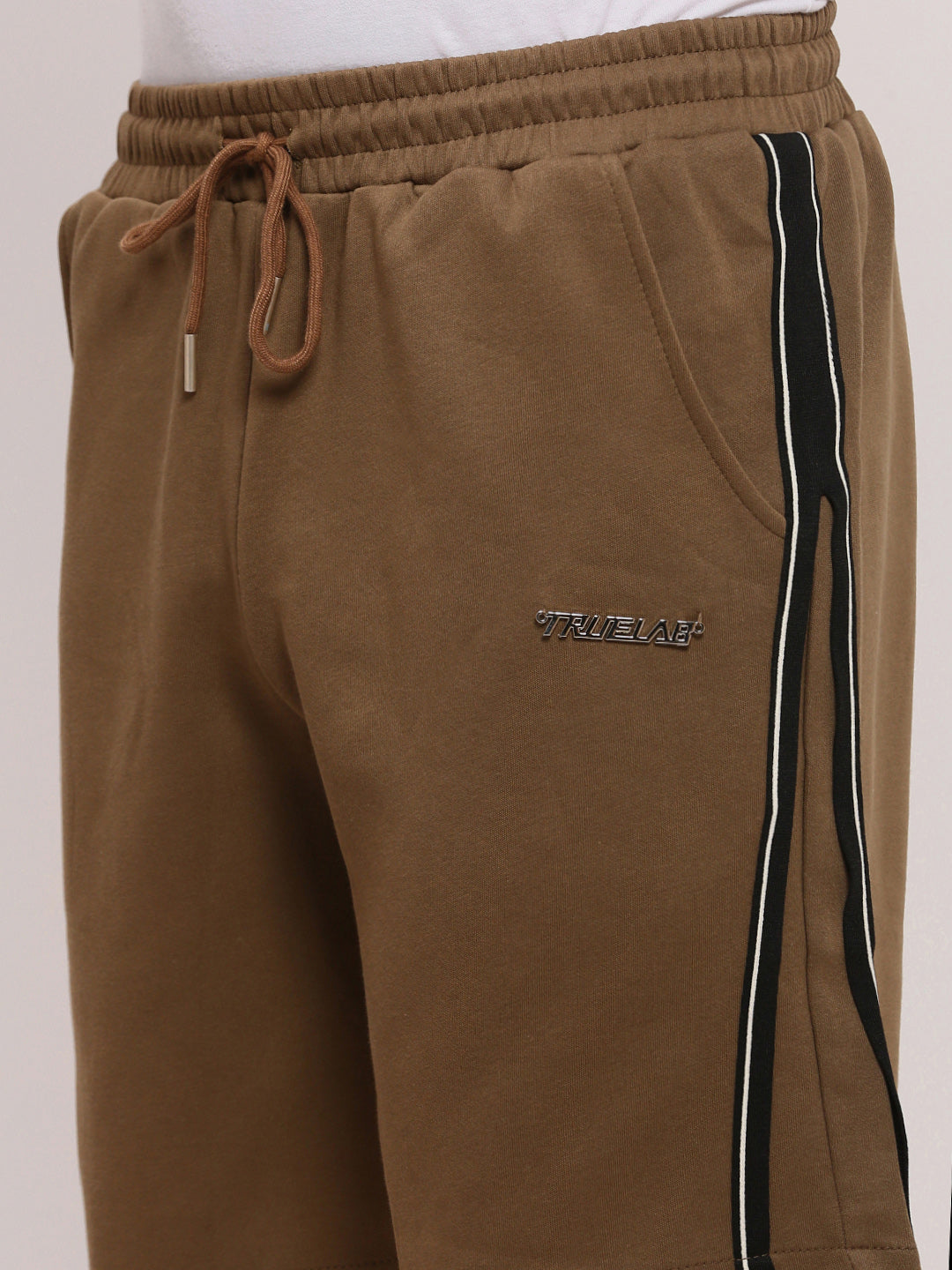 Men Olive Solid Shorts