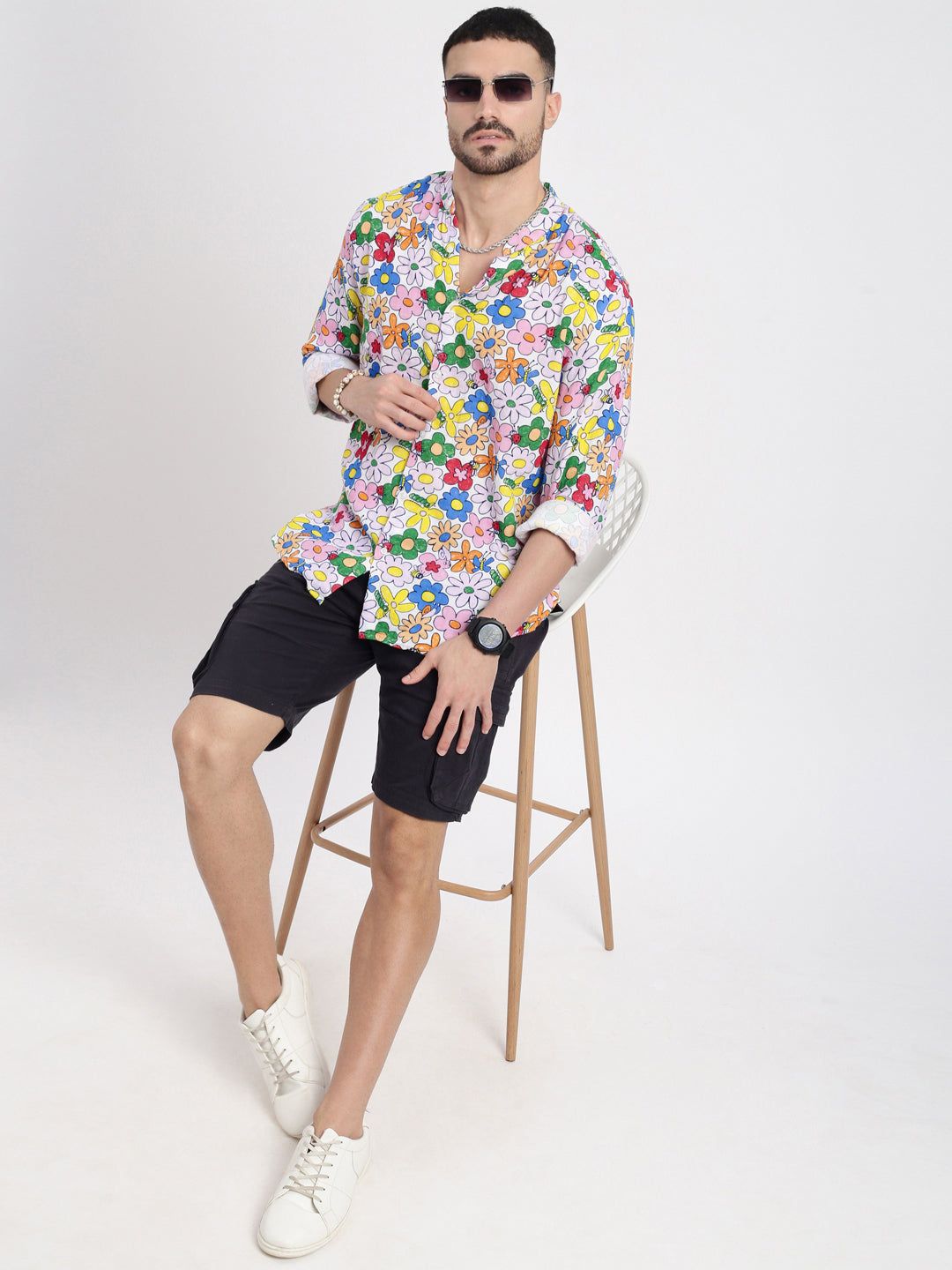 Men Multi Printed Slim Fit Shirt