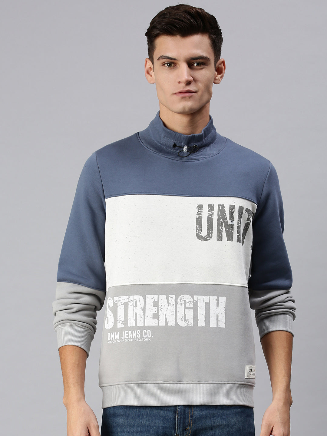 Men Colourblocked Multi Sweatshirt