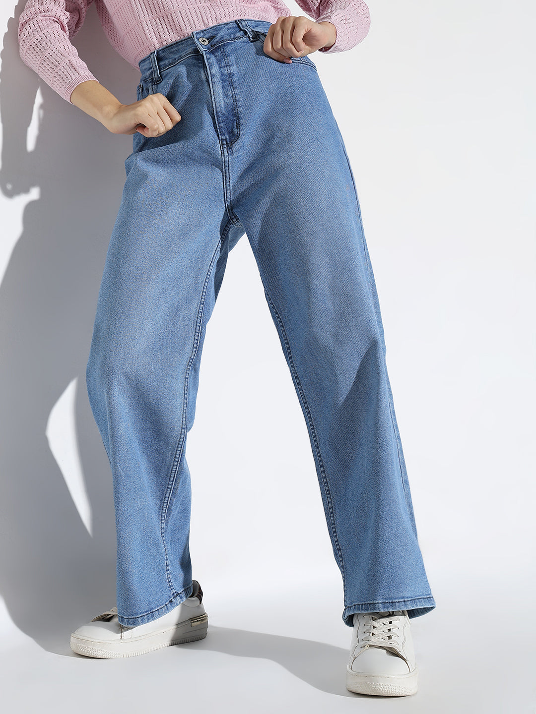 Women Blue Straight Fit Jeans