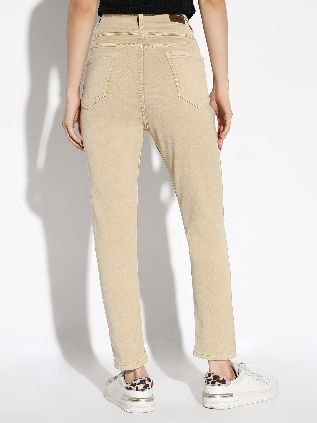 Women Beige Slim Fit Jeans