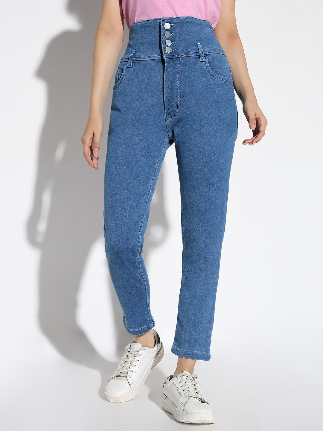 Women Blue Straight Fit Jeans