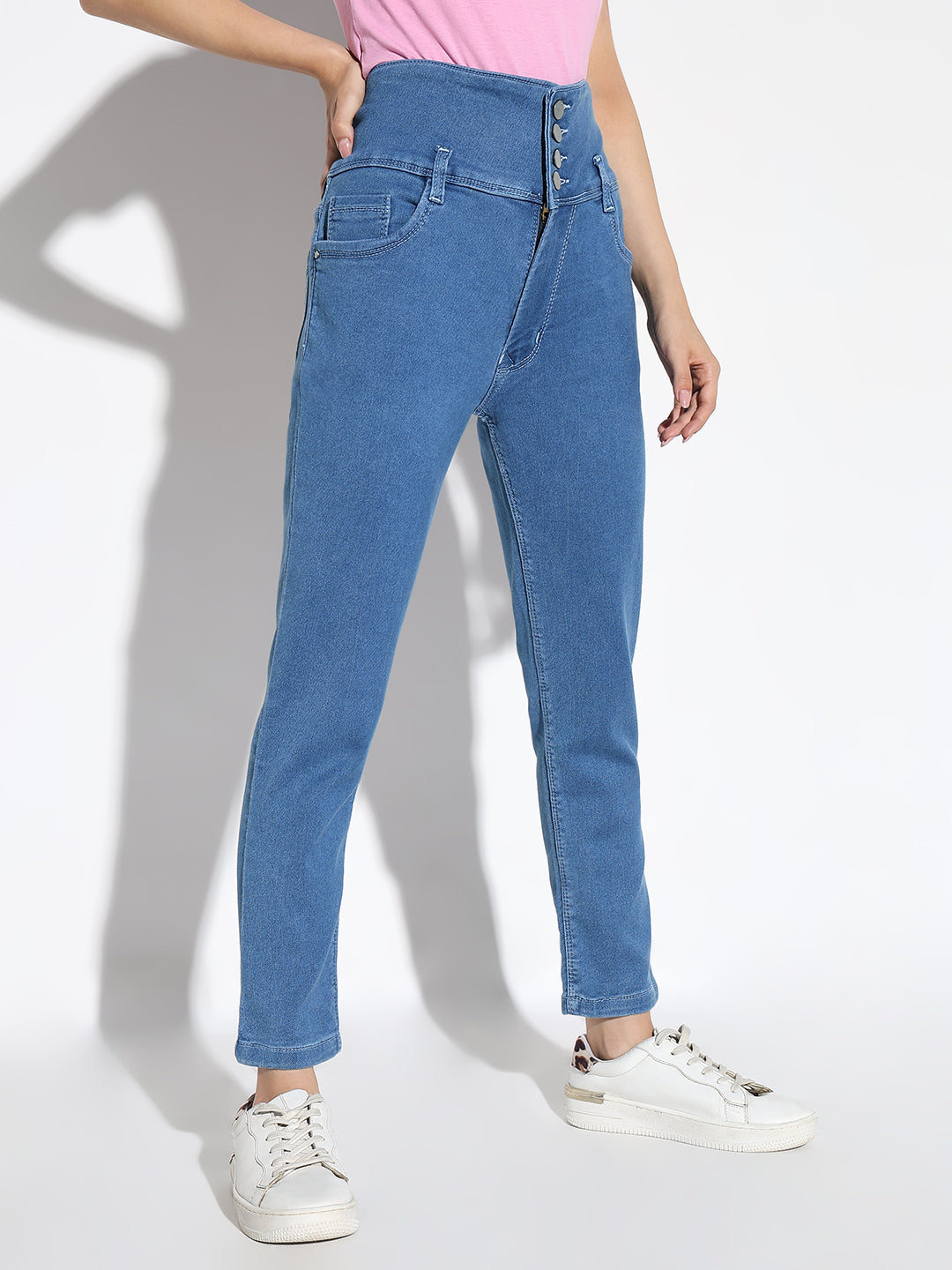 Women Blue Straight Fit Jeans