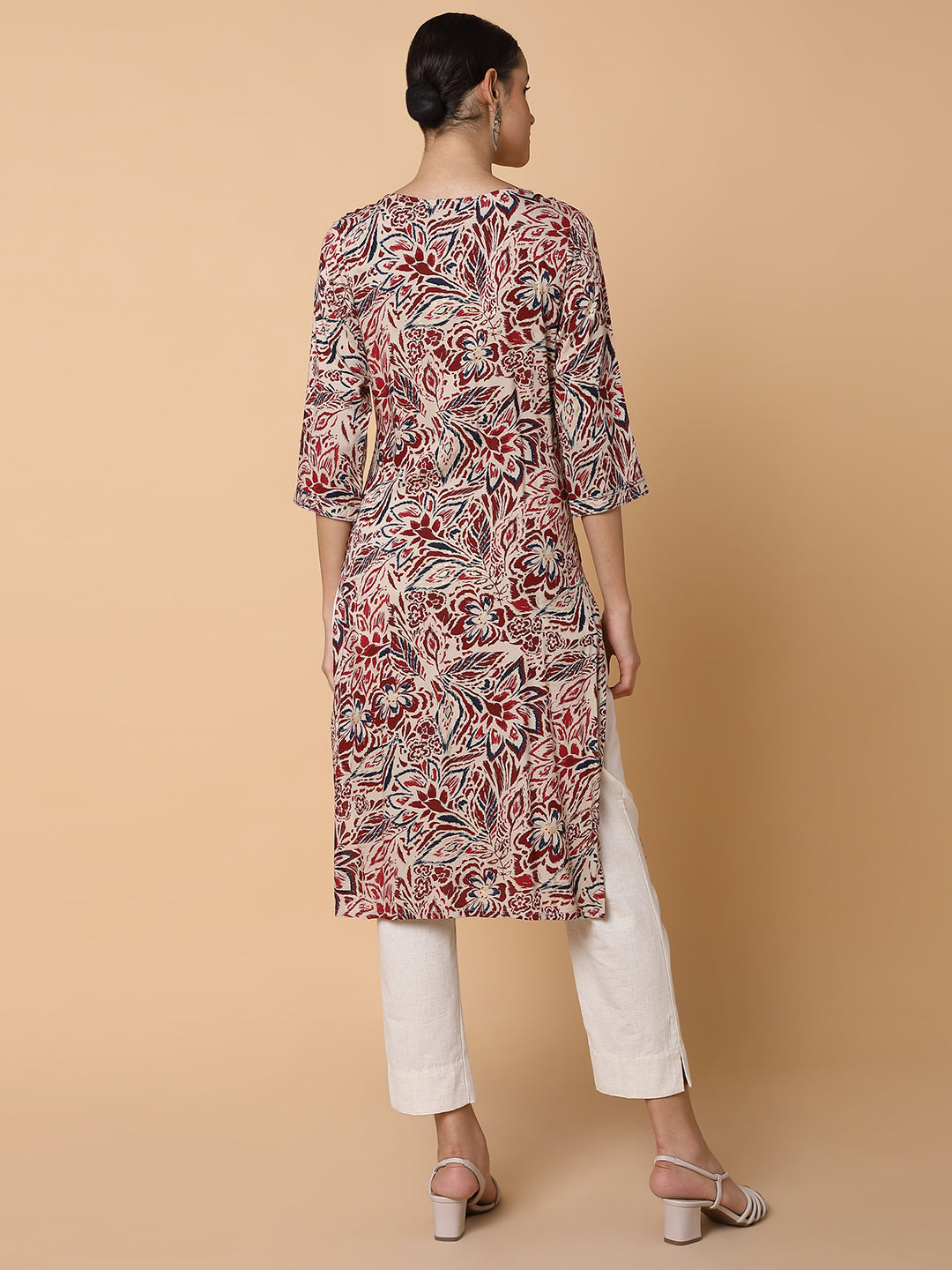 Women Floral Multi Straight Kurta