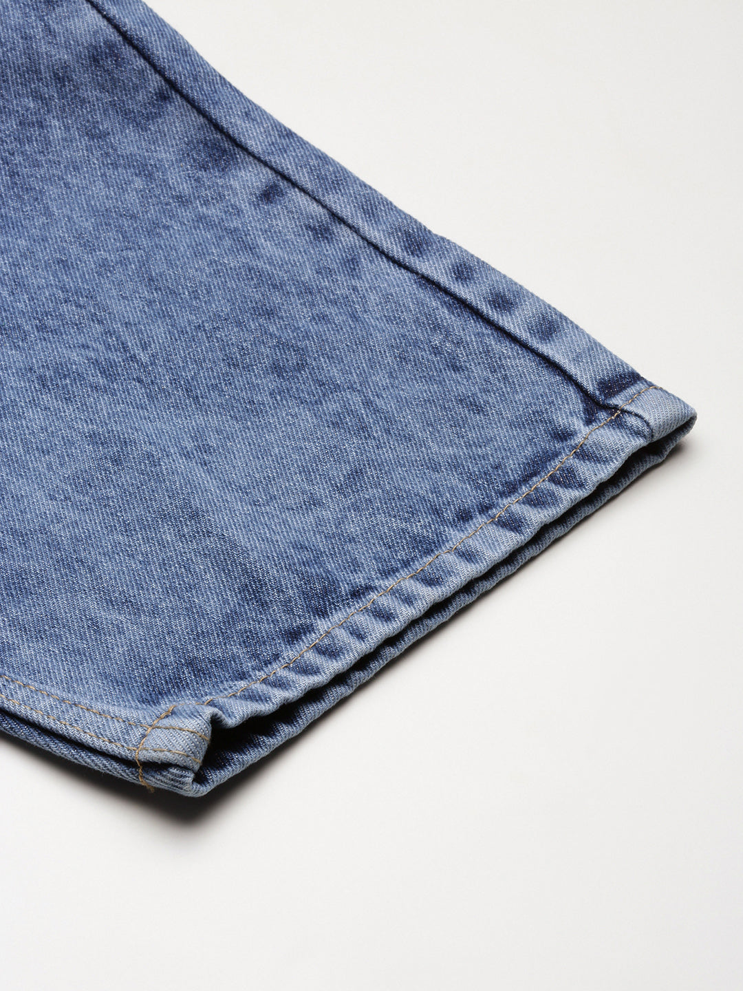 Men Blue Solid Baggy Jeans