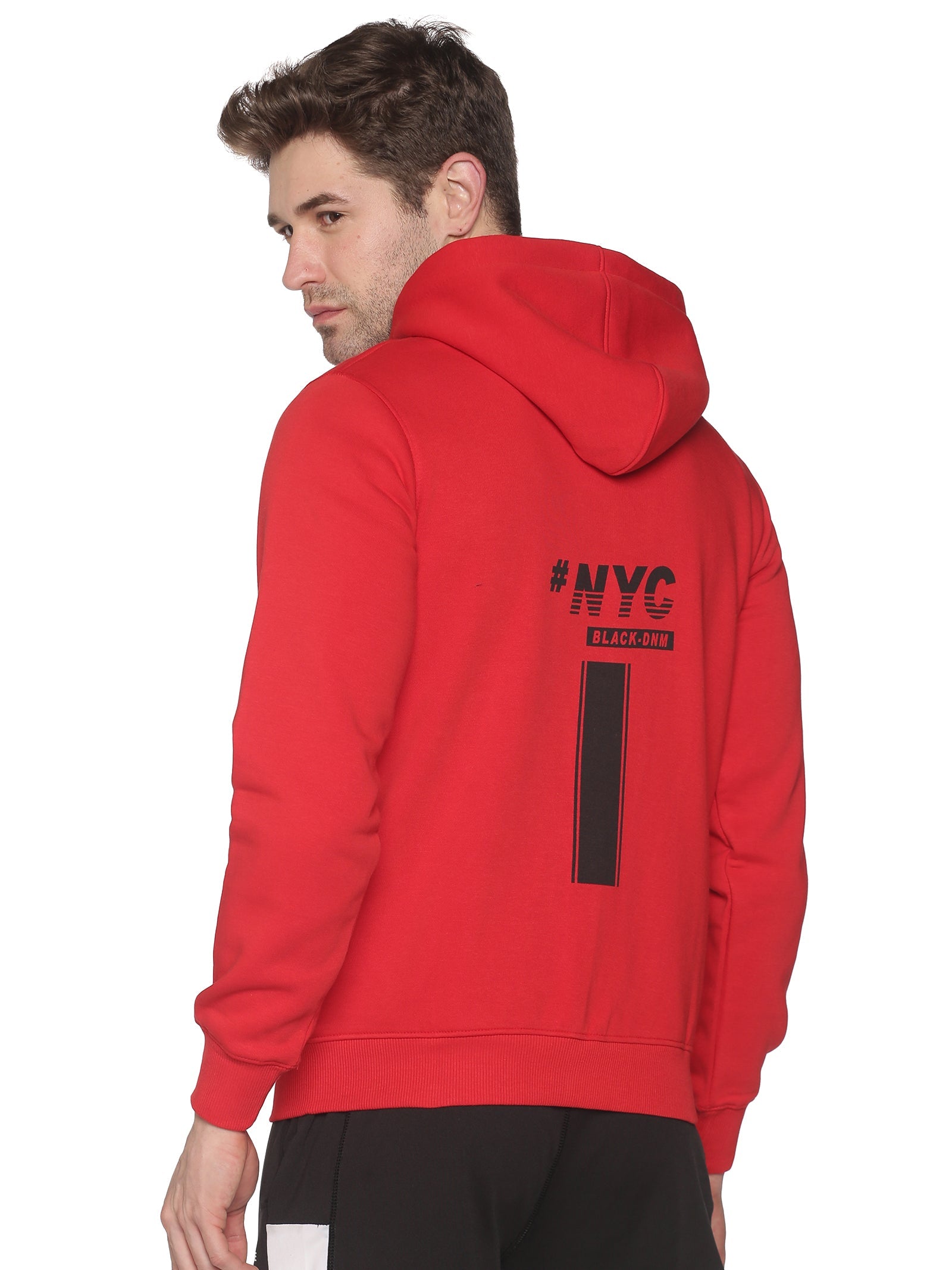 Men Printed Red Sweatshirt