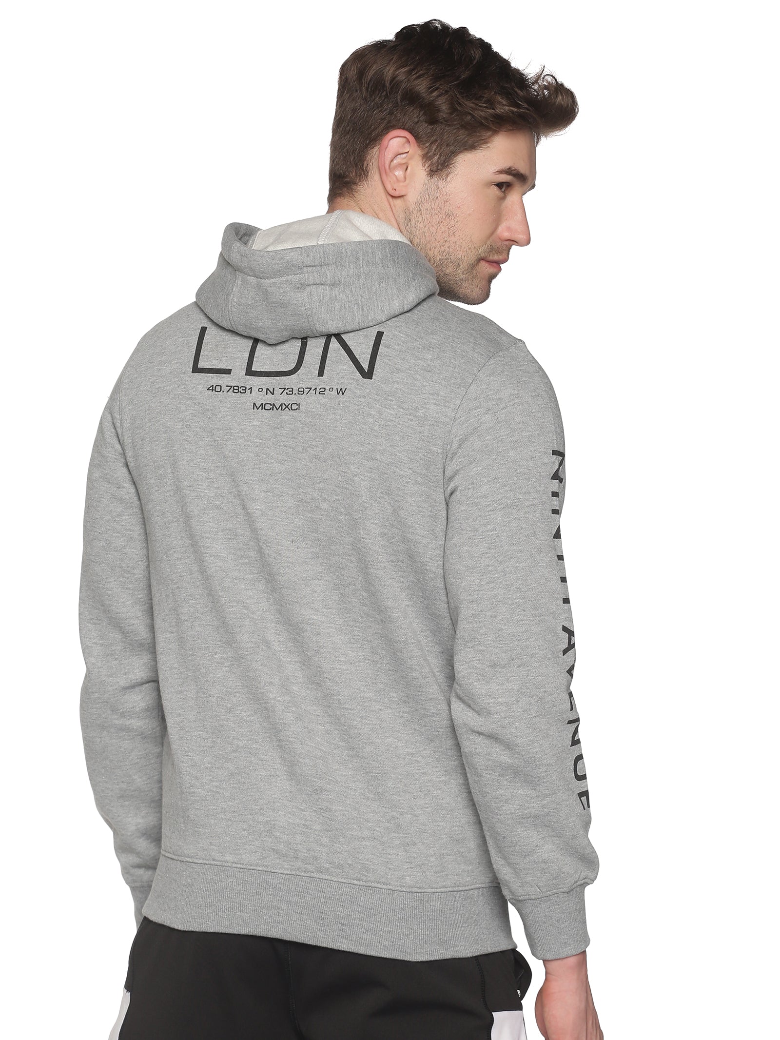 Men Printed Grey Sweatshirt