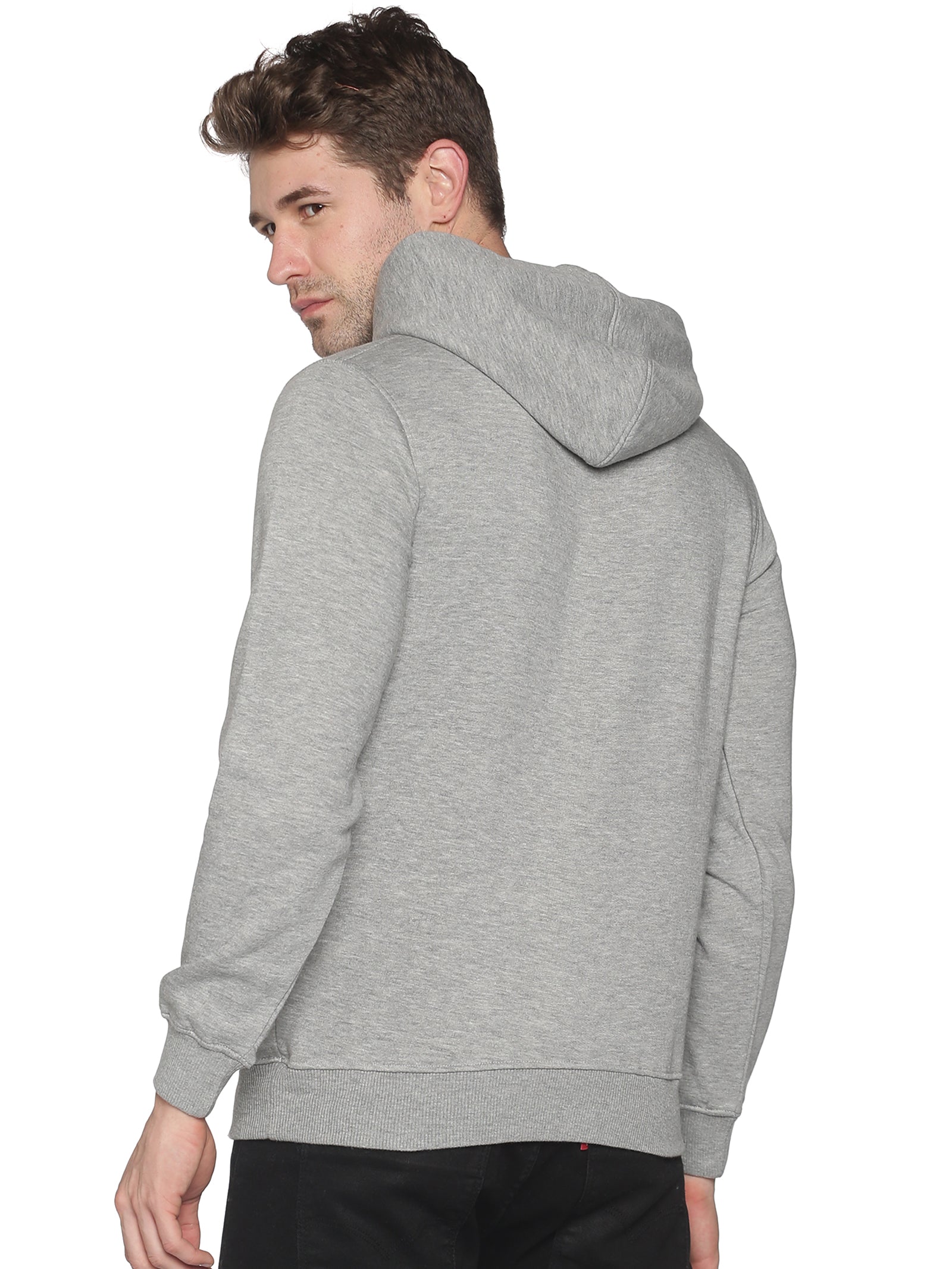 Men Solid Grey Sweatshirt