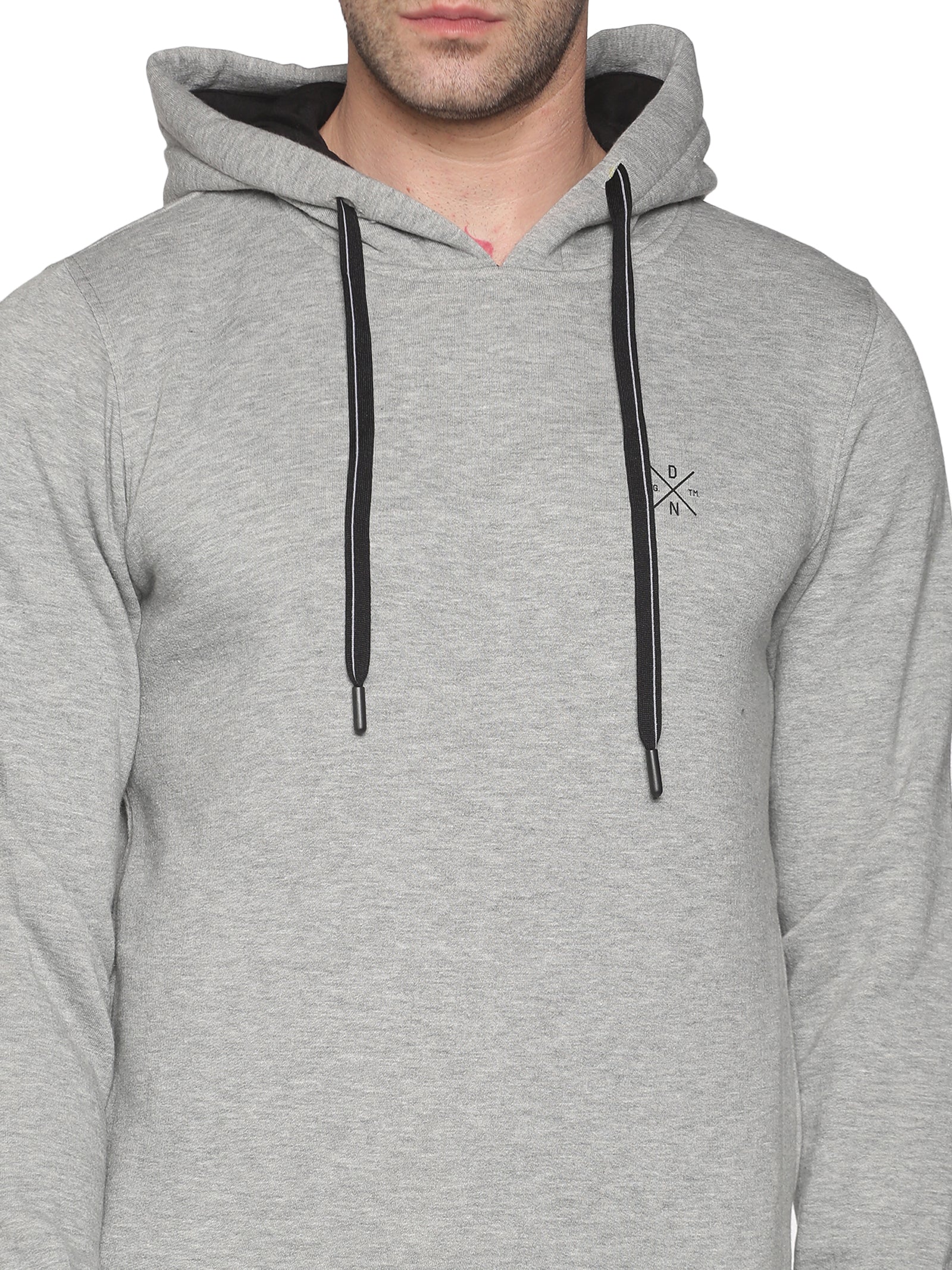 Men Solid Grey Sweatshirt