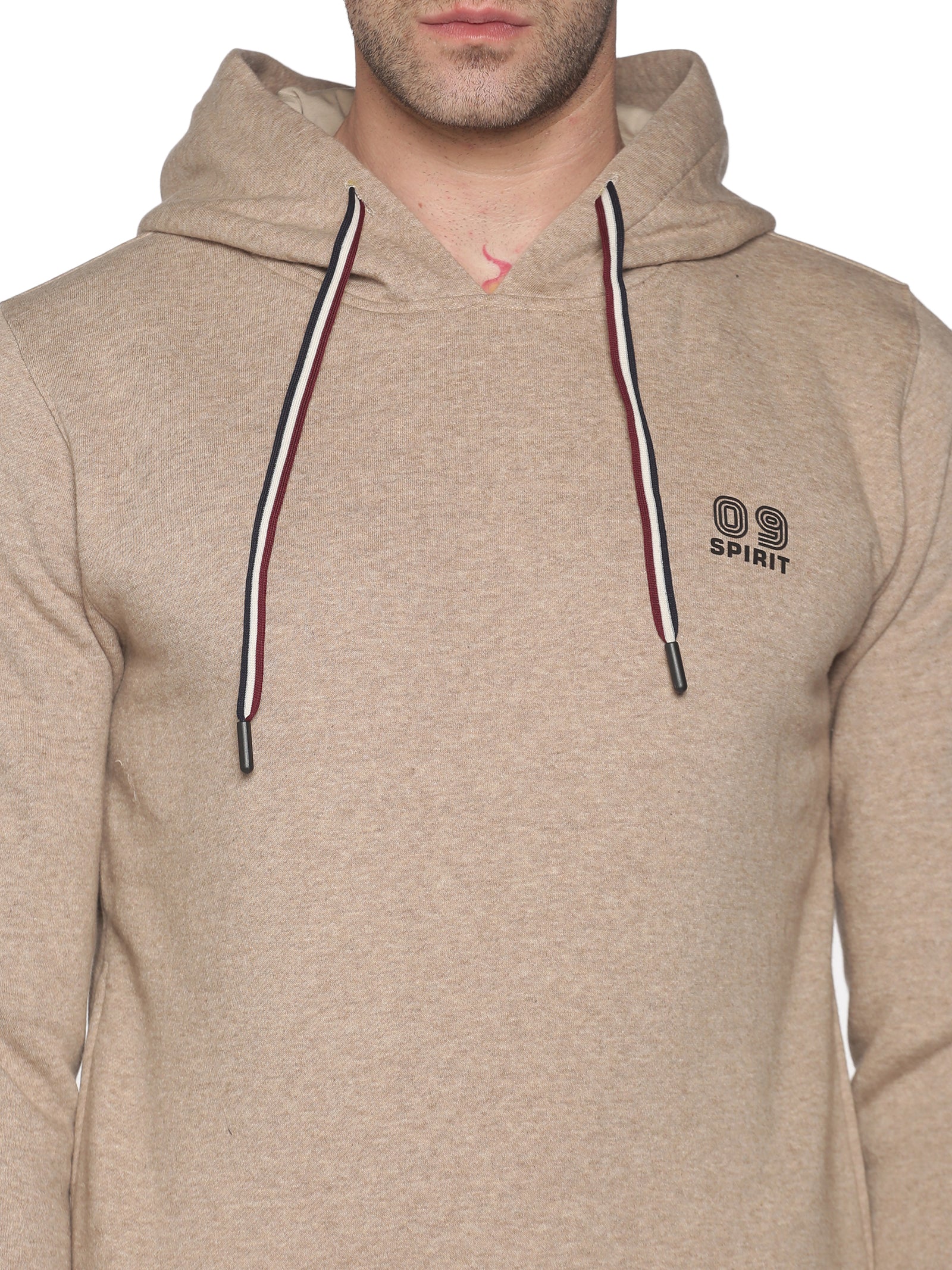 Men Solid Beige Sweatshirt