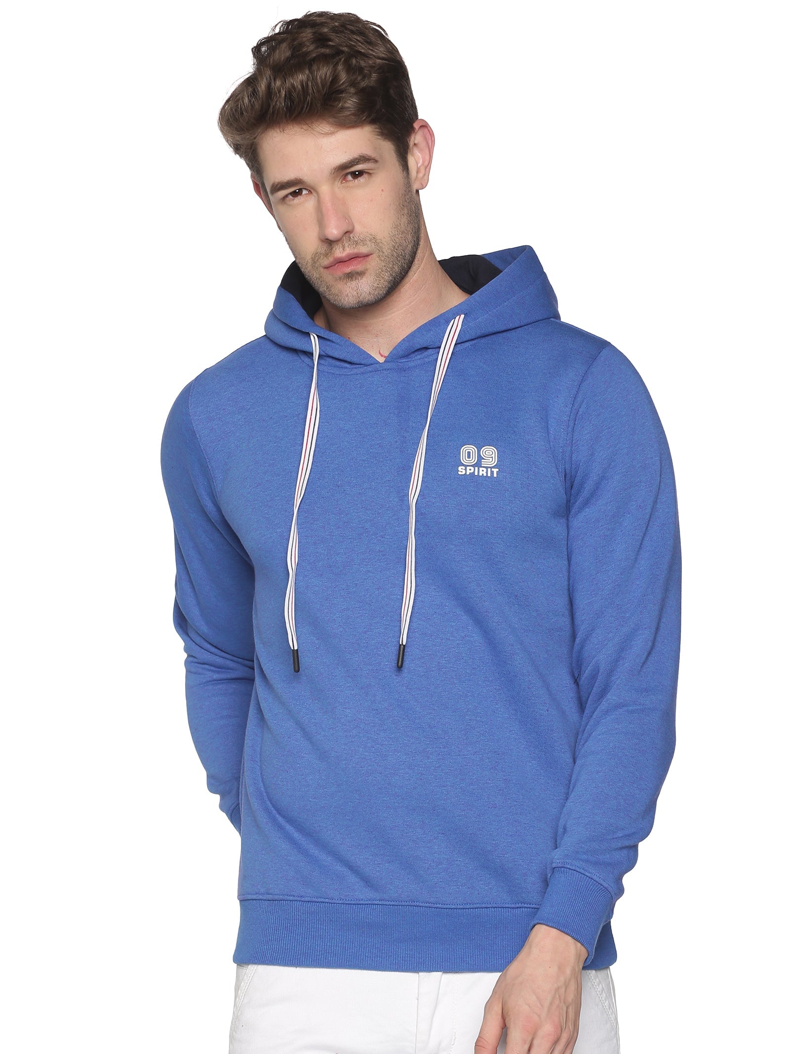 Men Solid Blue Sweatshirt