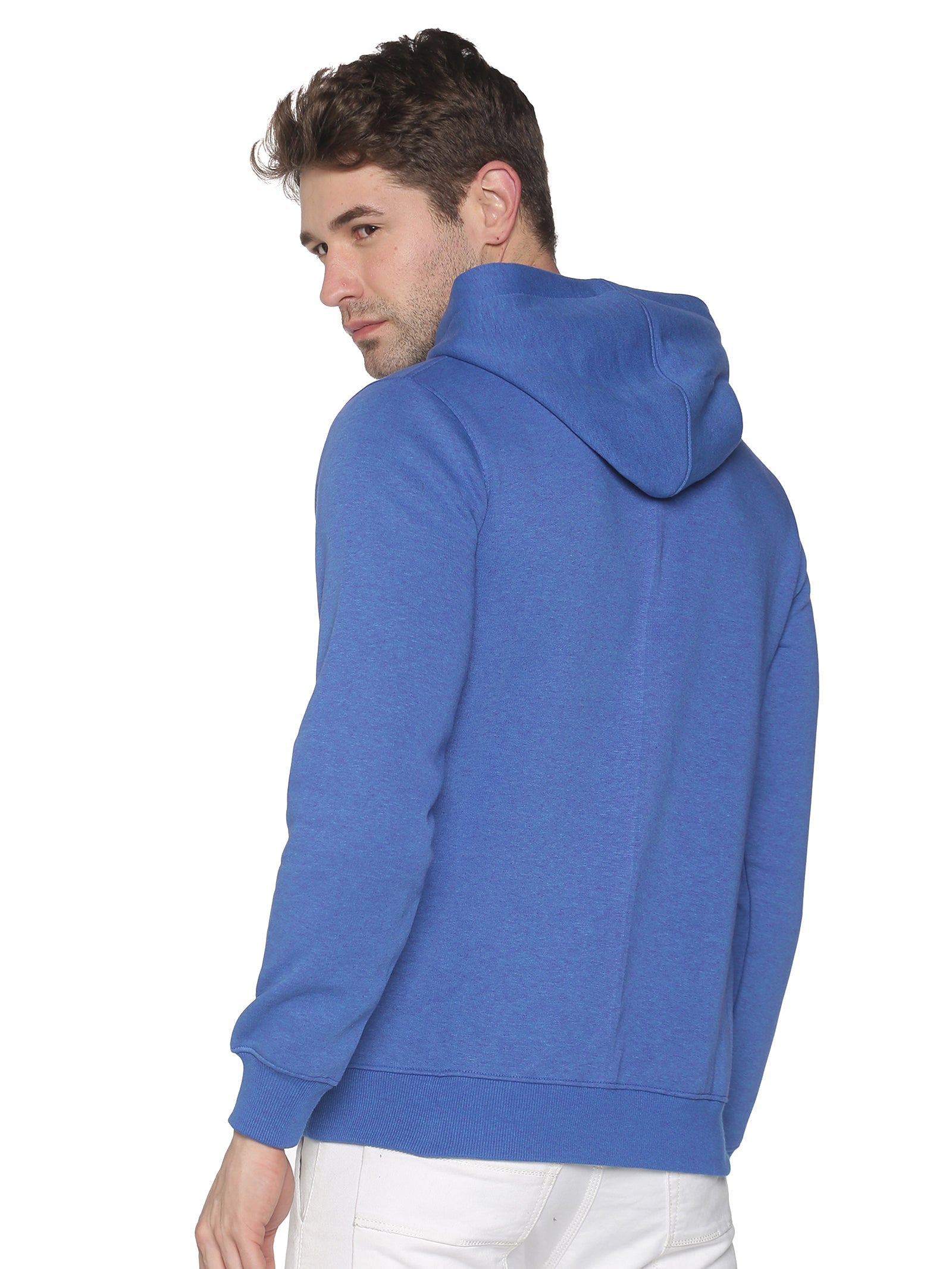 Men Solid Blue Sweatshirt