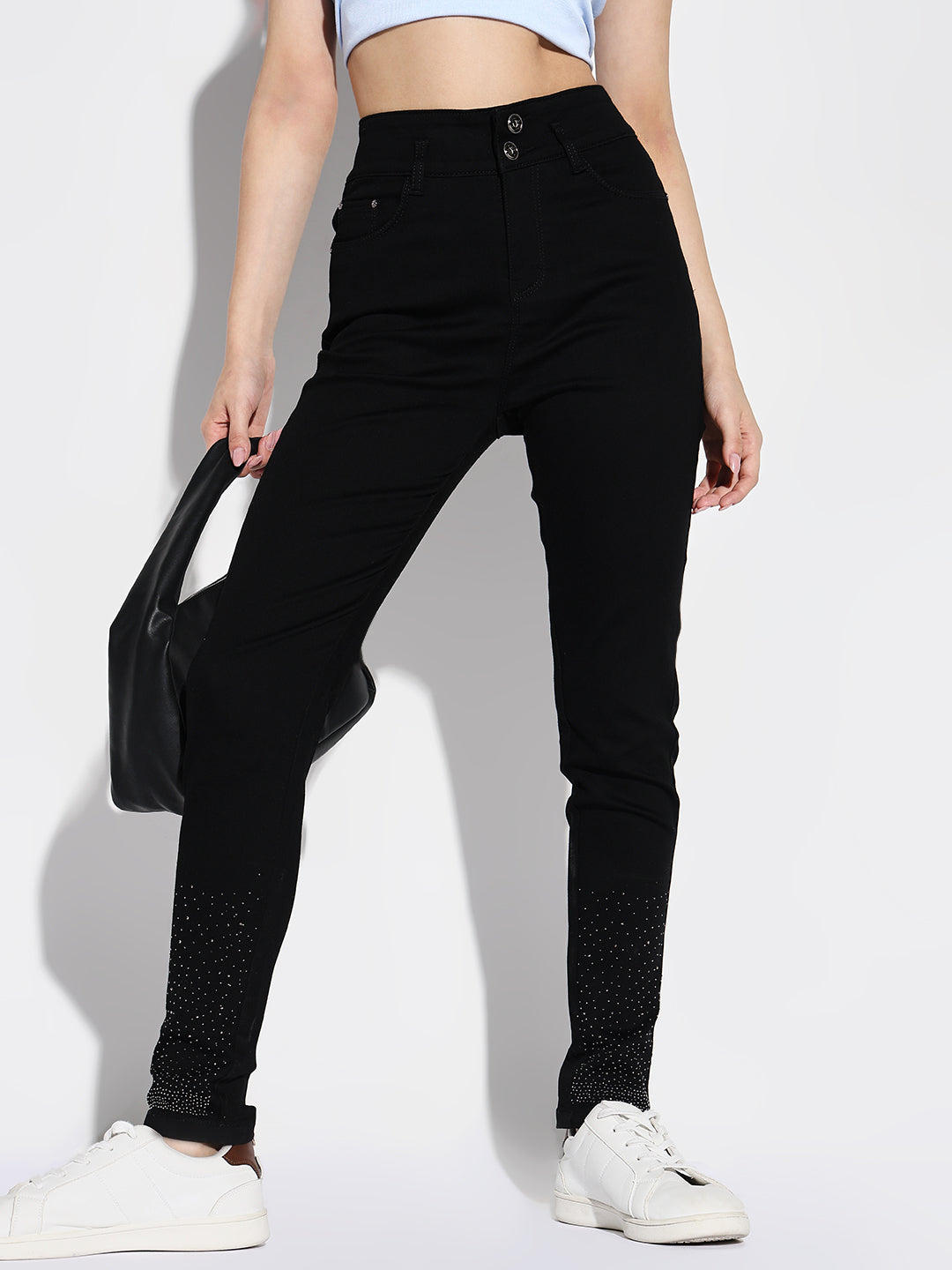 Women Black Skinny Fit Jeans