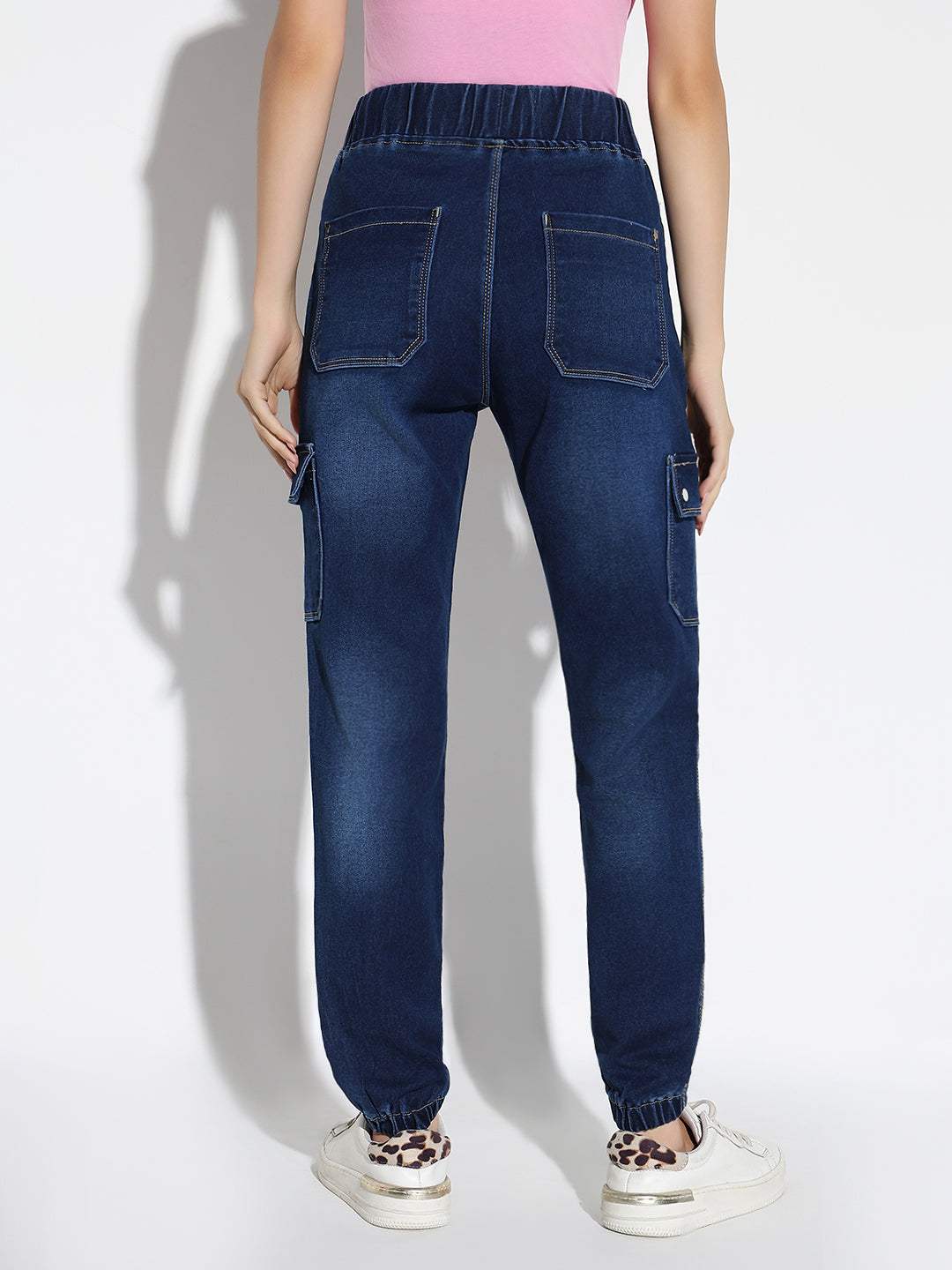 Women Blue Jogger Jeans