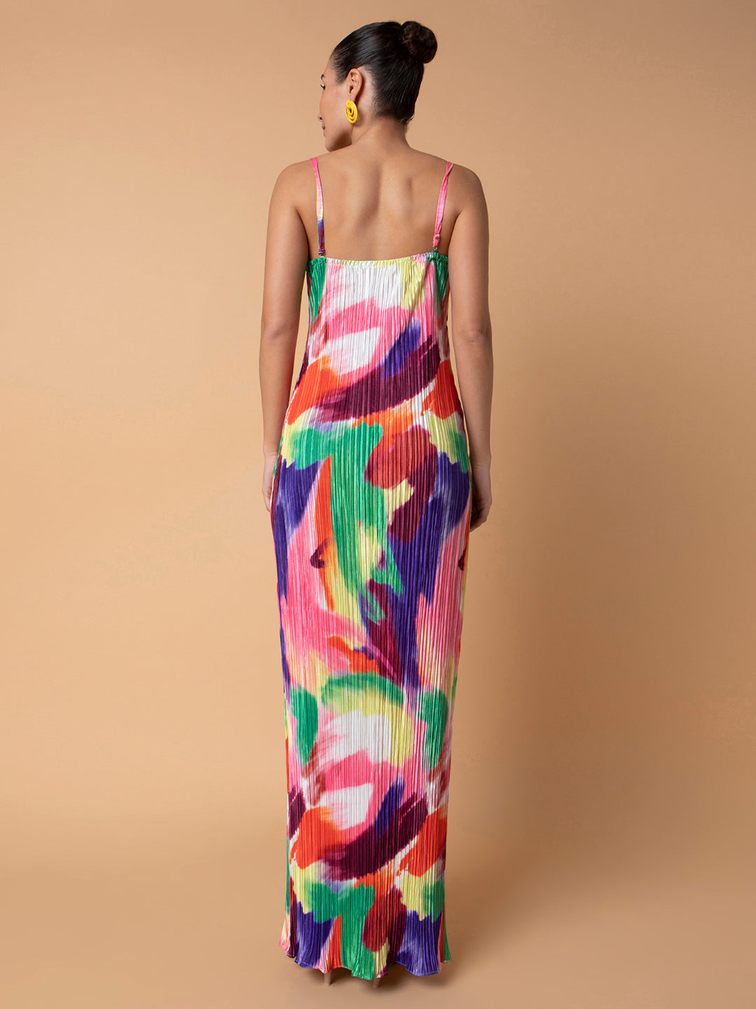 Women Maxi Abstract Multi Bodycon Dress