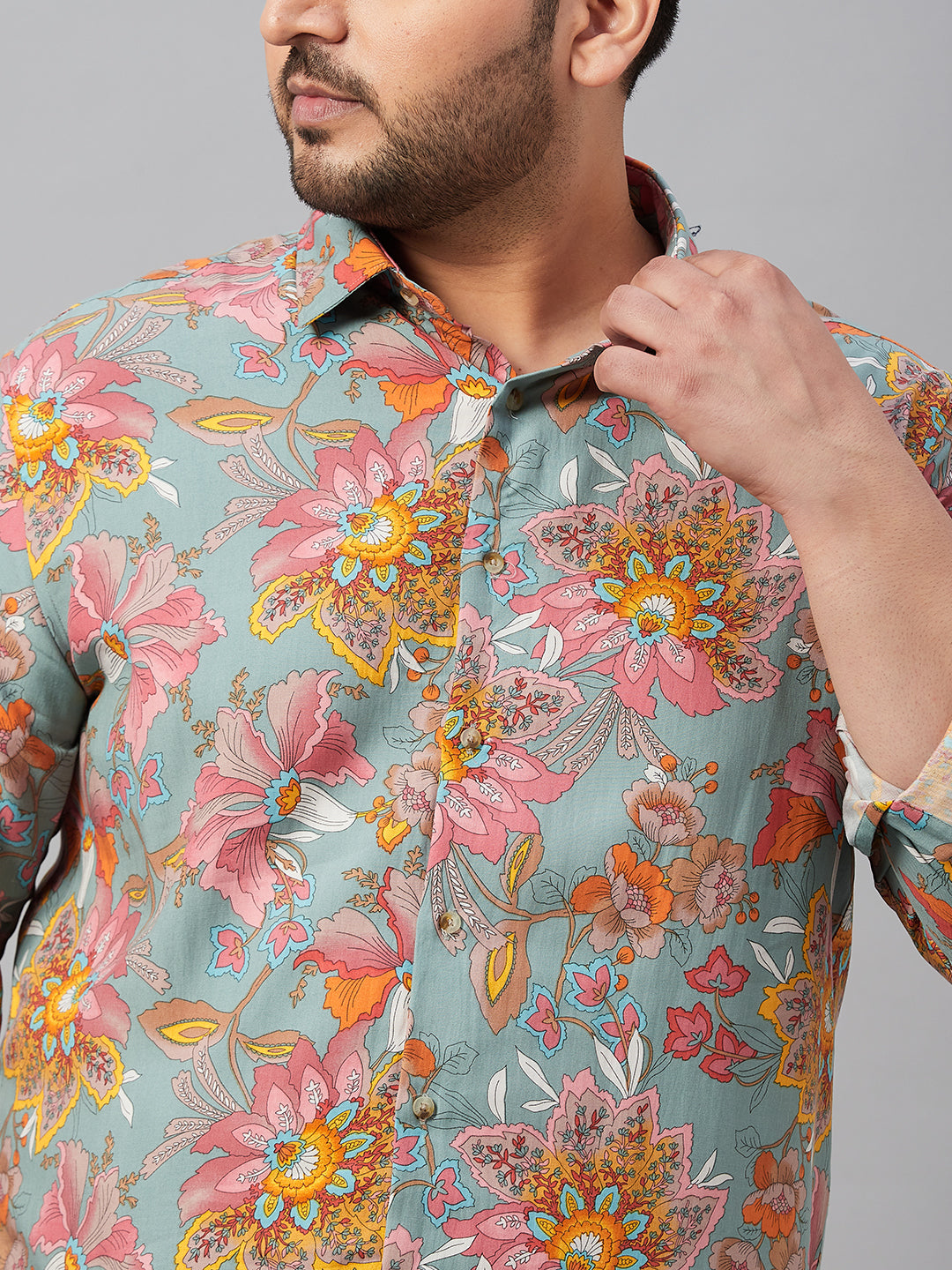 Men Printed Multi Comfort Shirt