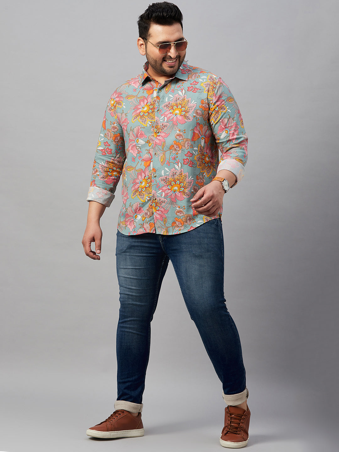 Men Printed Multi Comfort Shirt