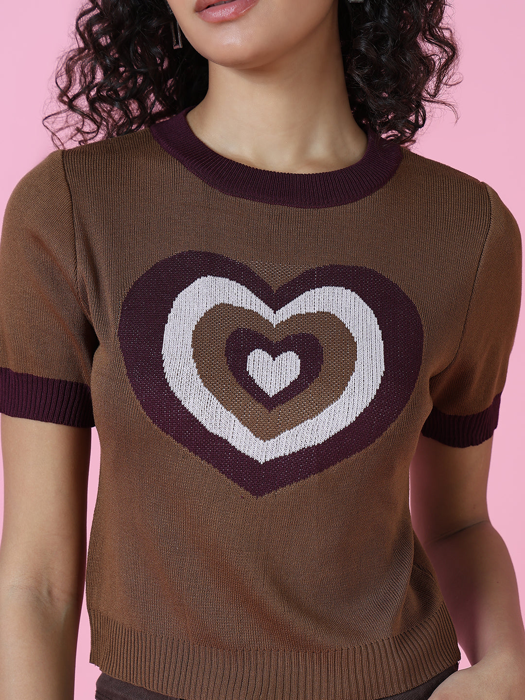 Women Brown Solid Top