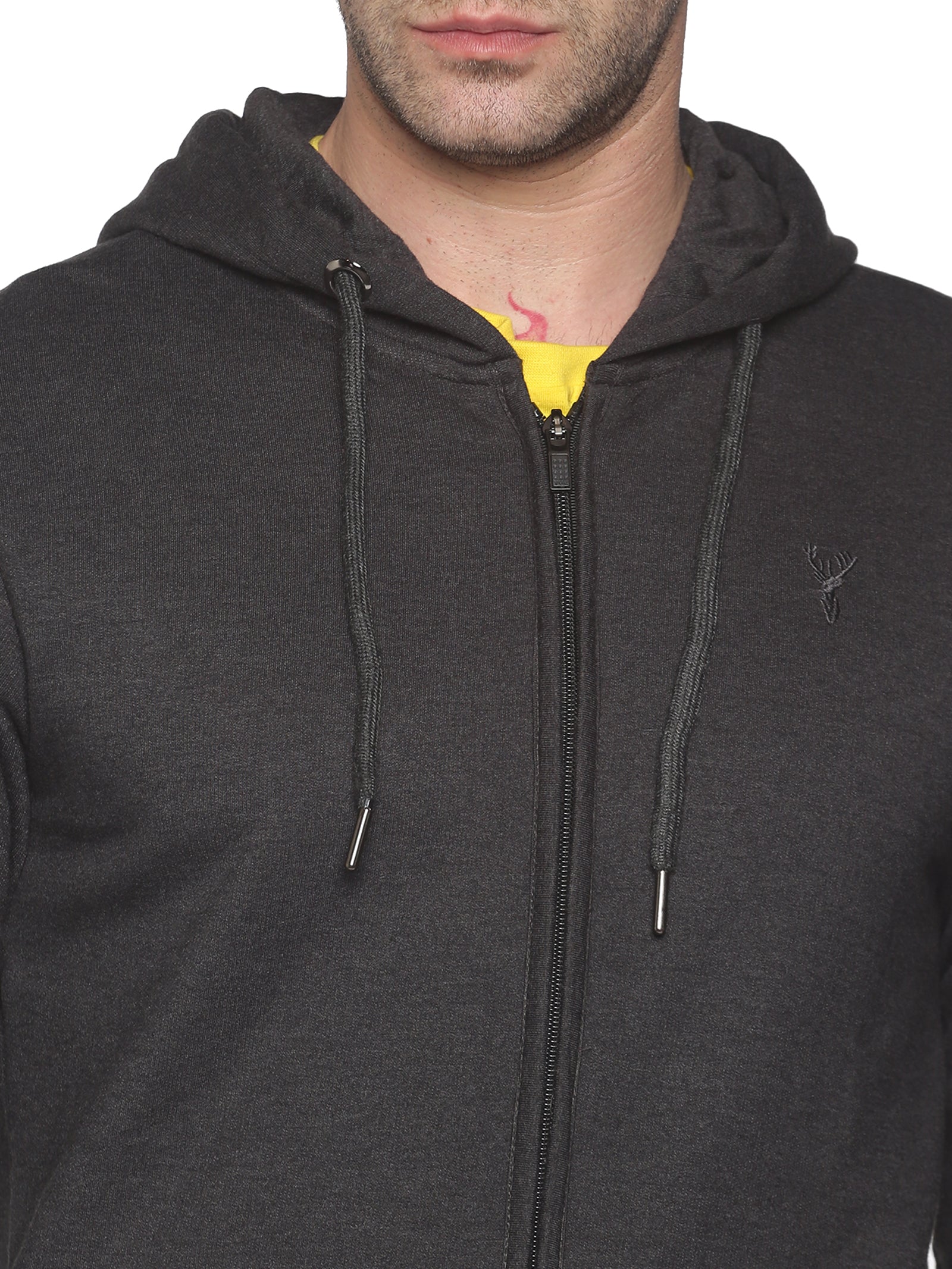 Men Solid Grey Sweatshirt