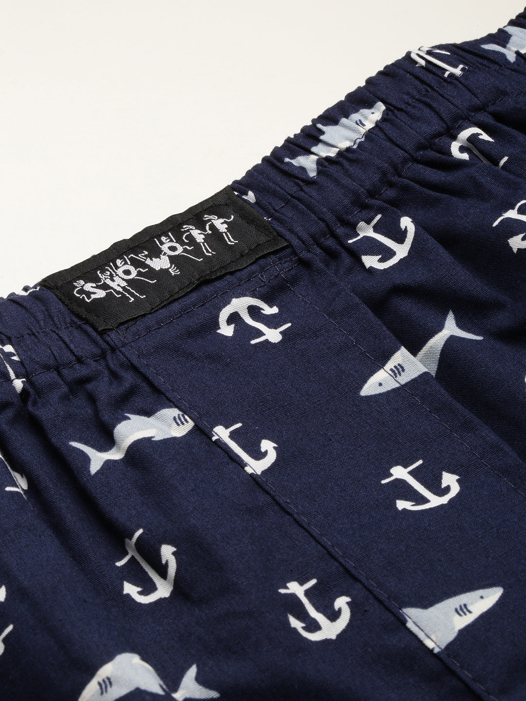 Men Printed Navy Blue Boxers