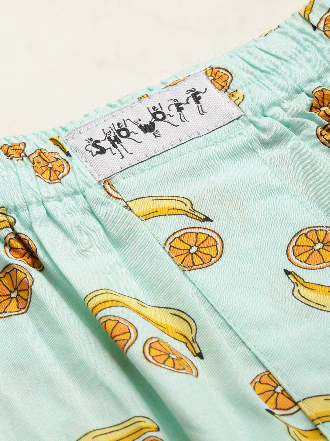 Men Printed Sea Green Boxers