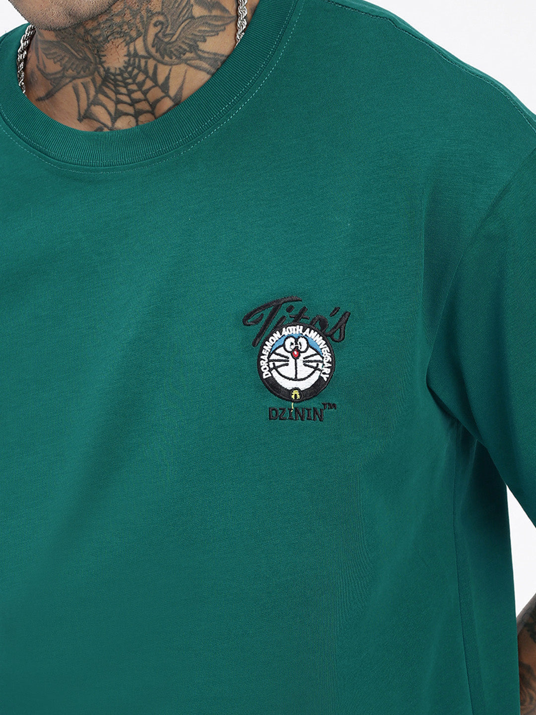 Men Graphic Green Relaxed Fit T Shirt