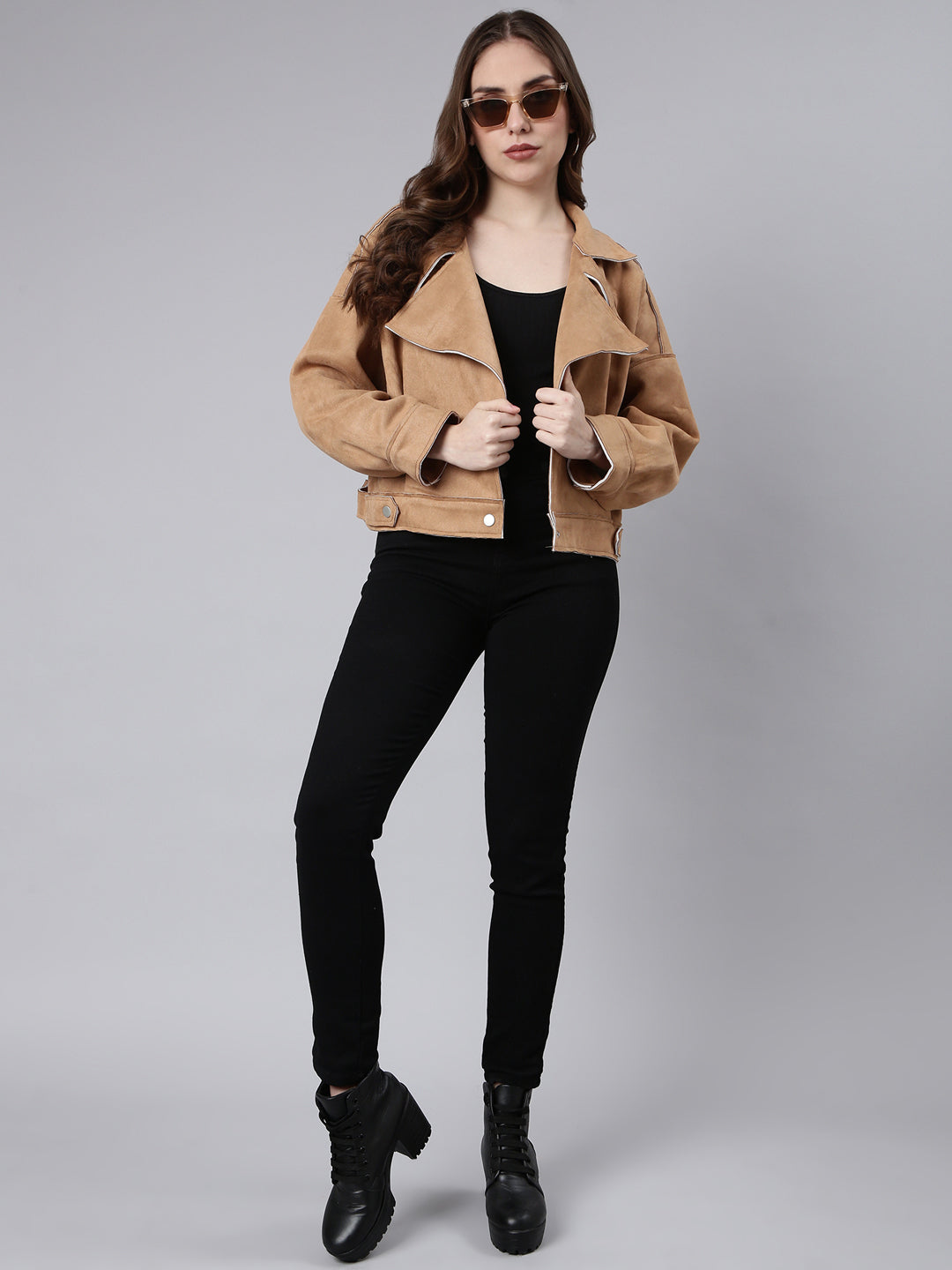 Women Solid Brown Tailored Jacket