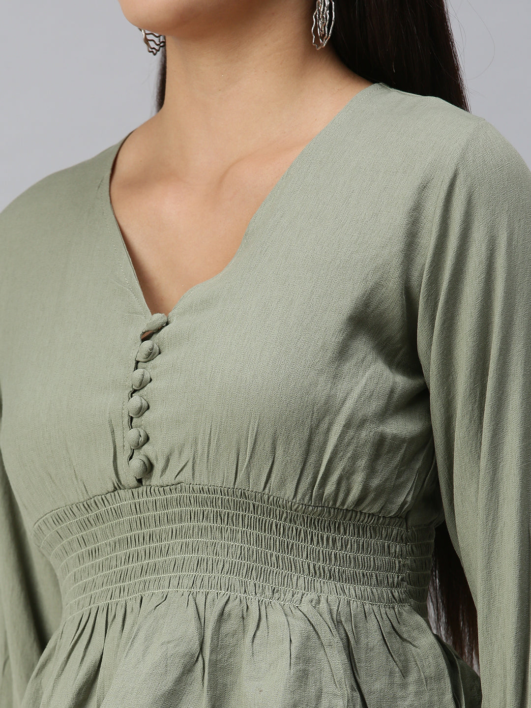 Women's Solid Olive Top