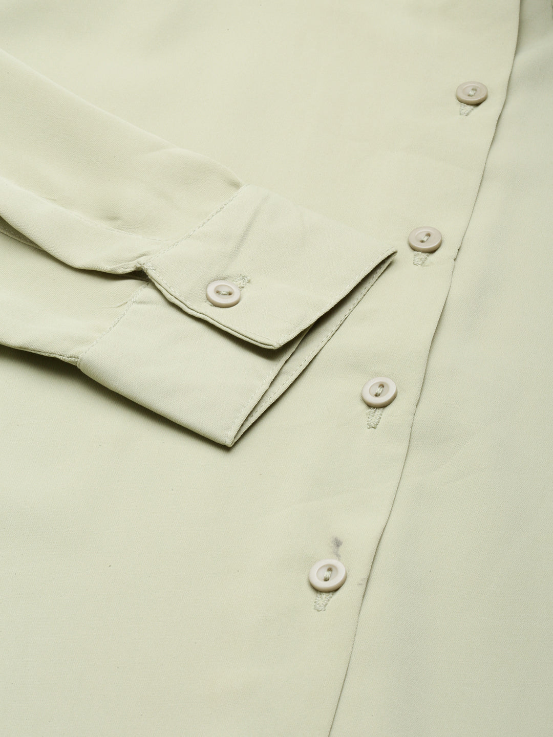 Women Olive Solid Shirt