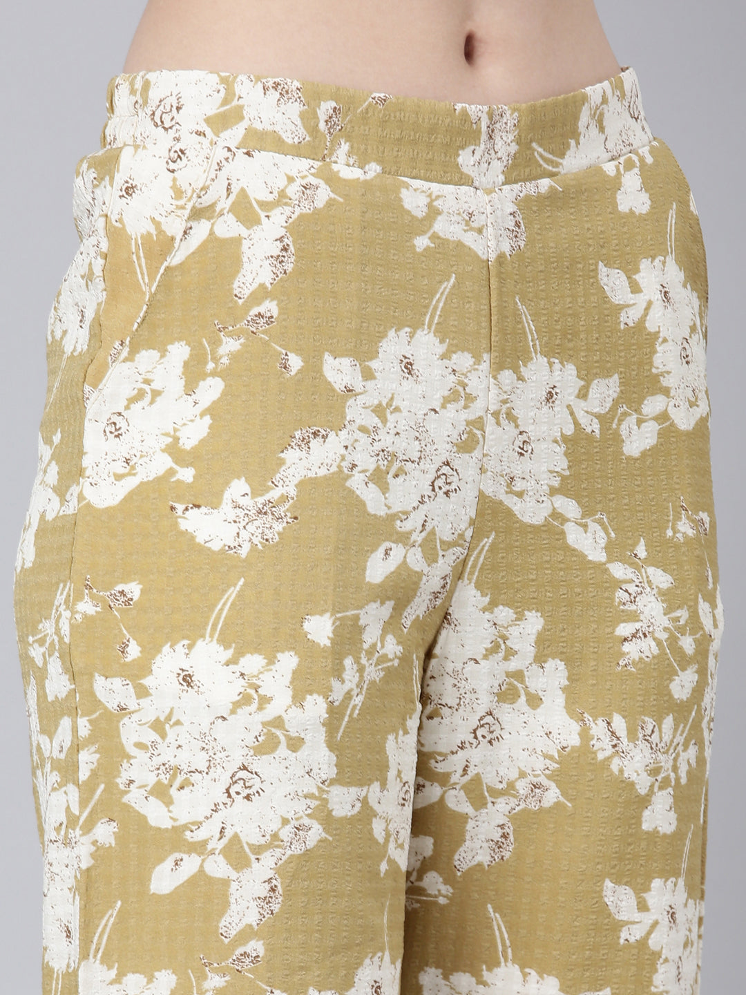 Women Mustard Printed Co-Ords