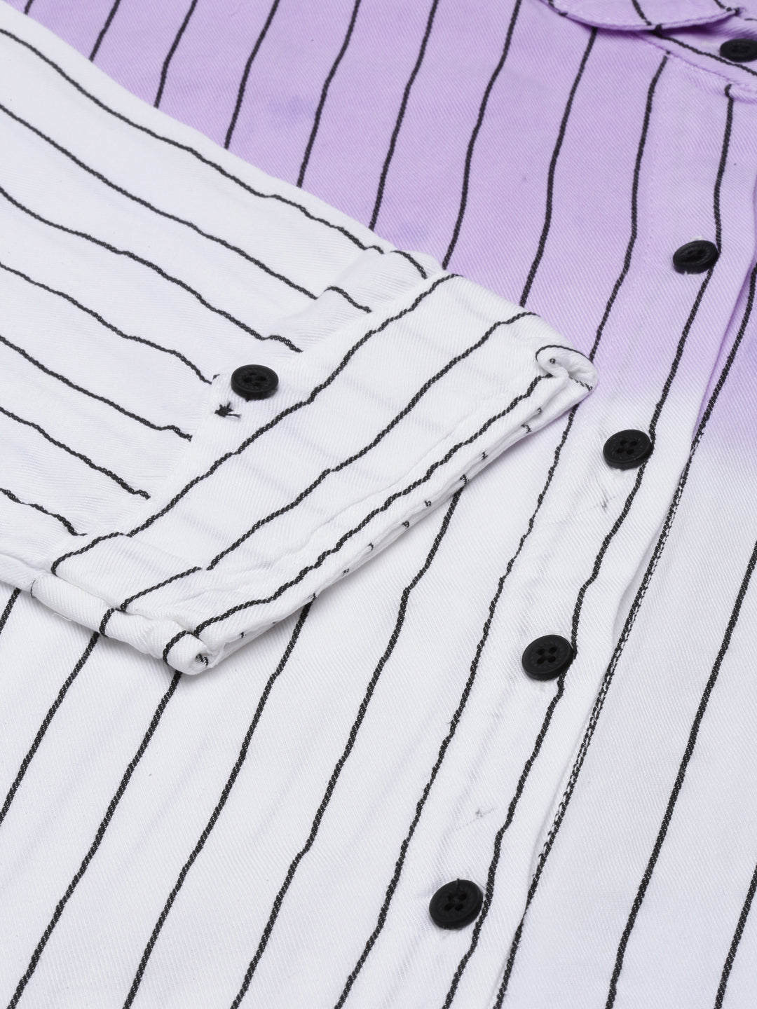 Women Lavender Striped Shirt