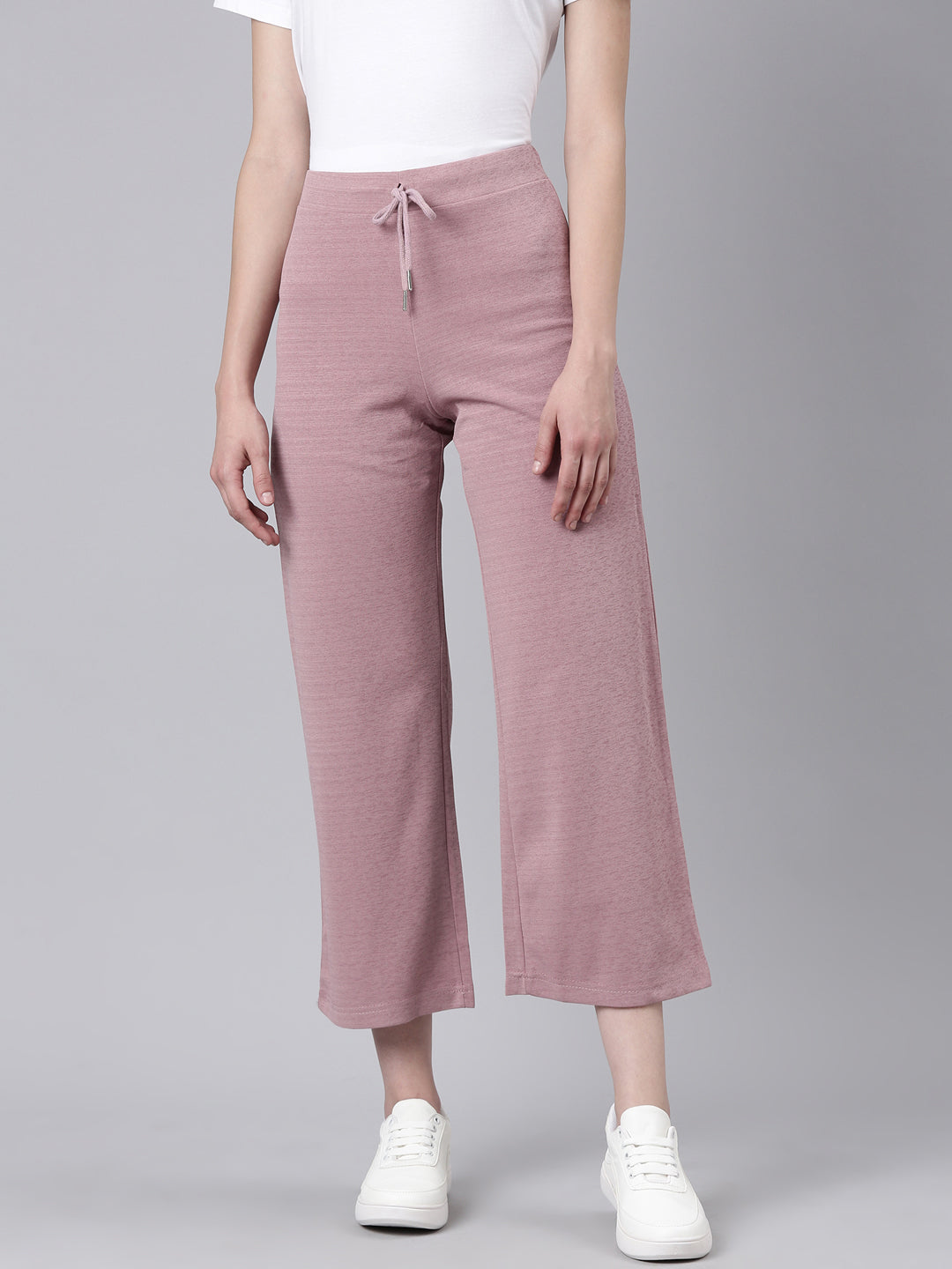 Women Mauve Solid Trouser