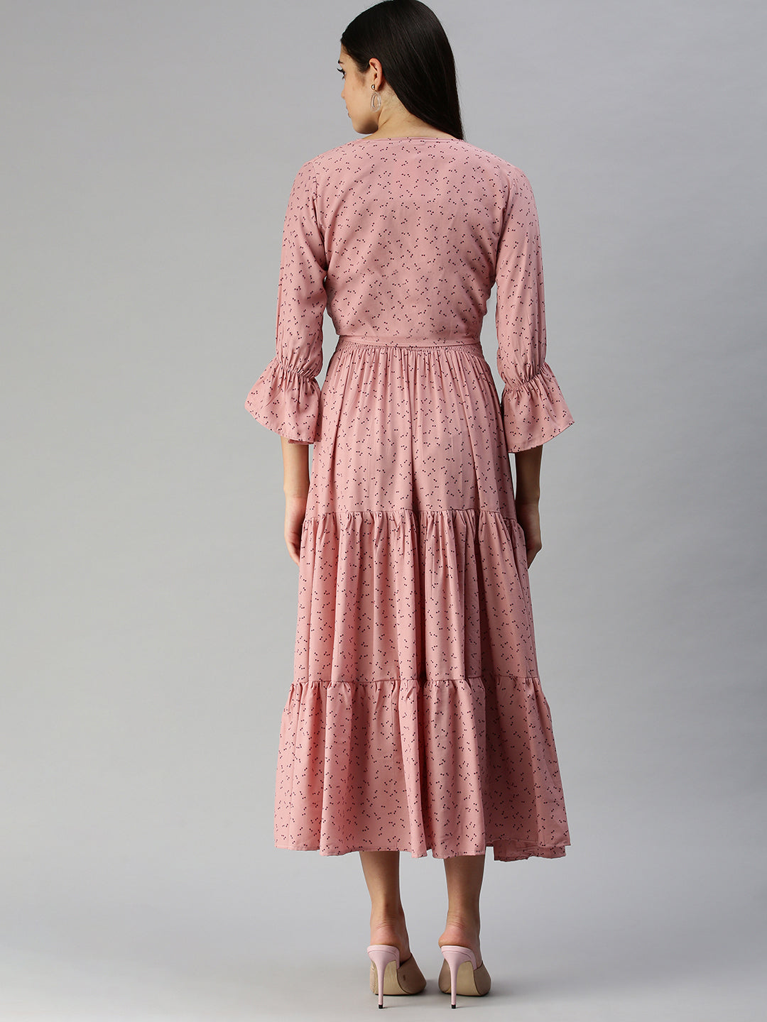 Women Mauve Printed Dress