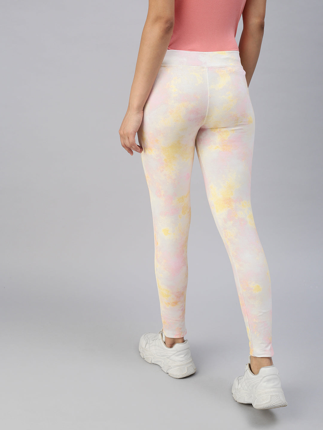 Women's Yellow Tie Dye Track Pants