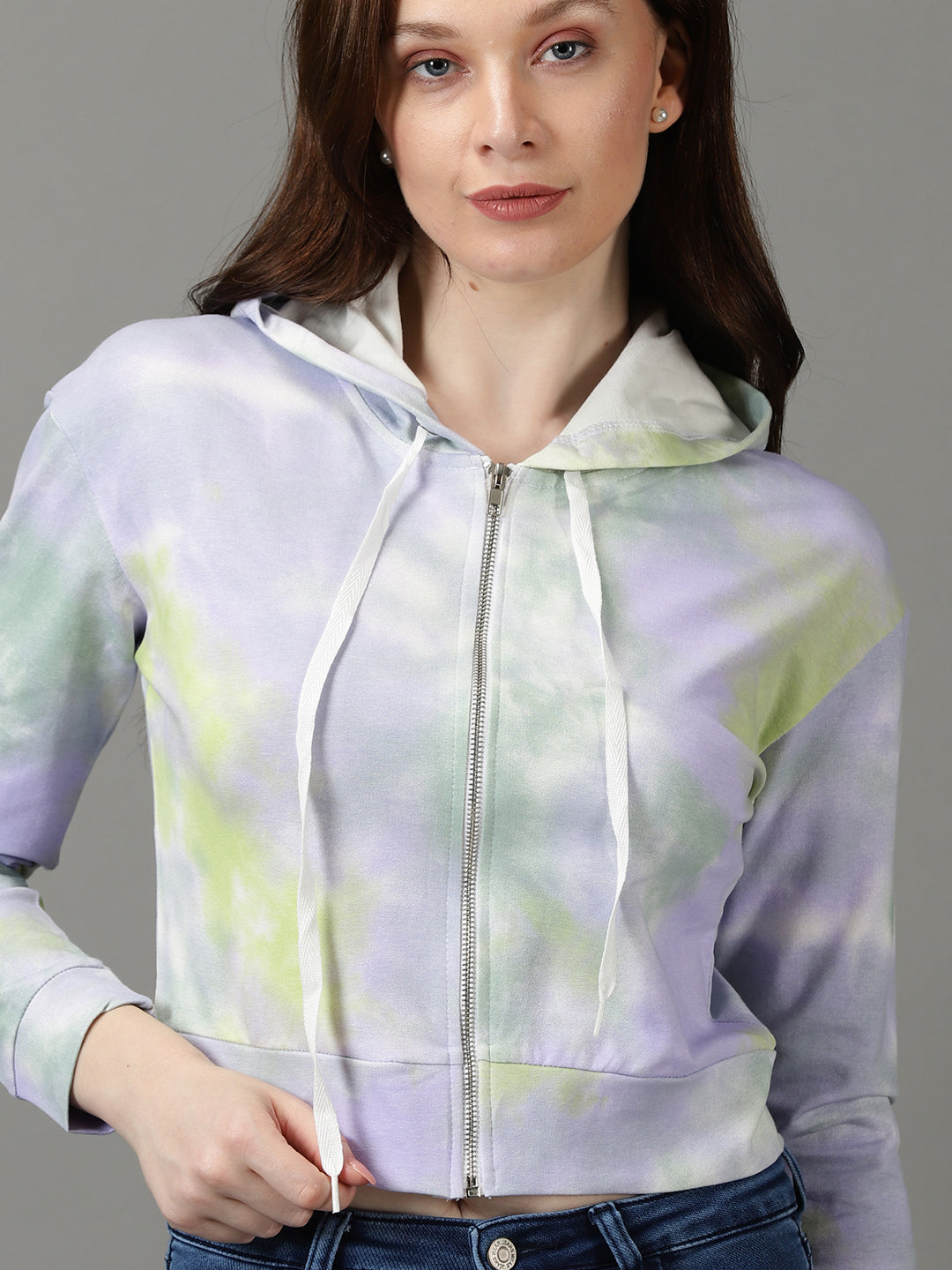 Women's Lavender Colourblock Sweatshirt