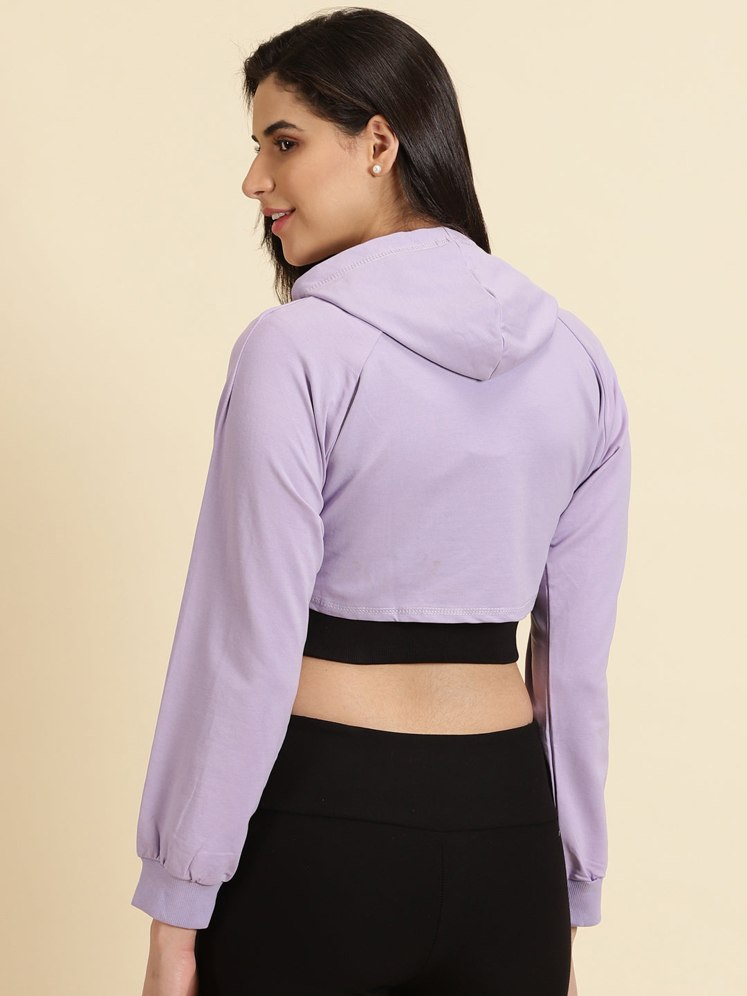 Women's Lavender Solid Sweatshirt