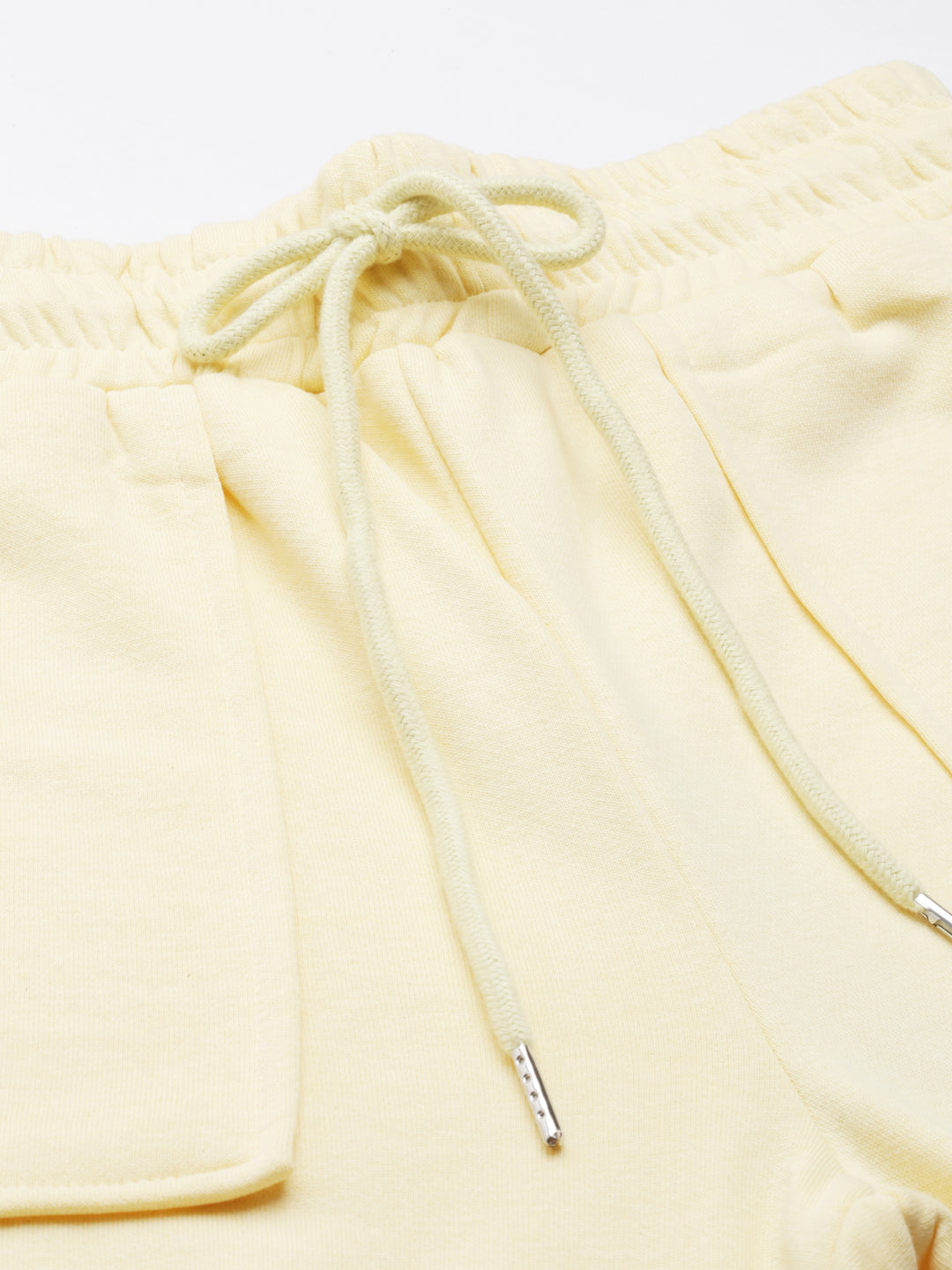 Women Yellow Solid Track Pant