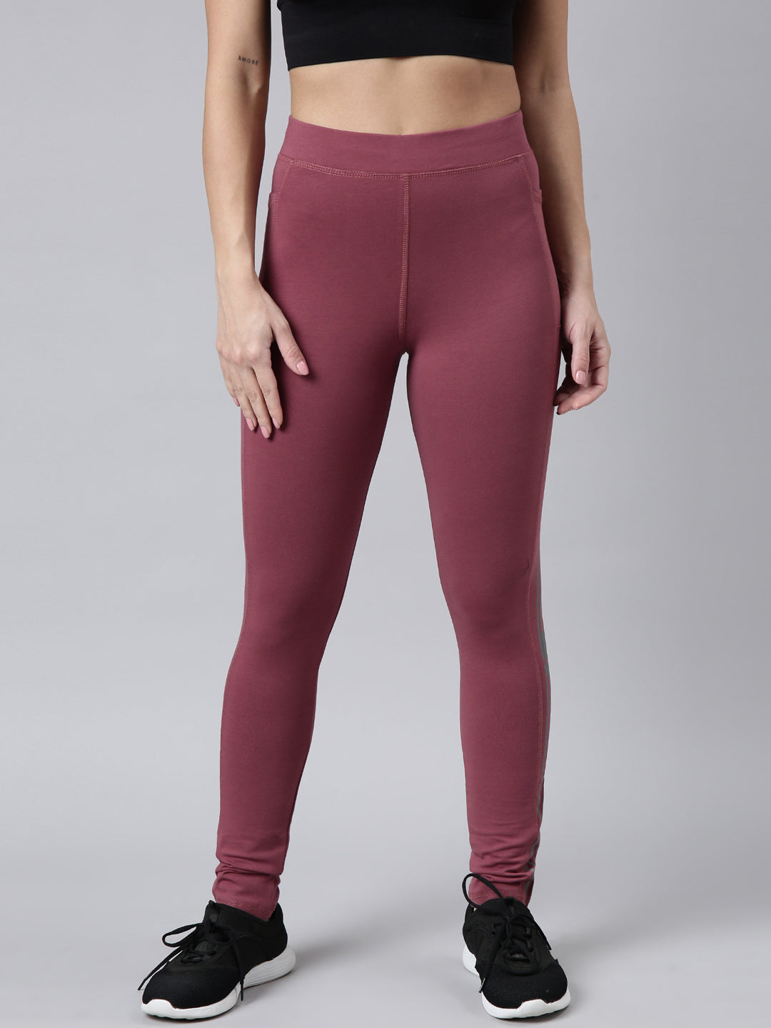 Women Solid Slim Fit Pink Track Pant